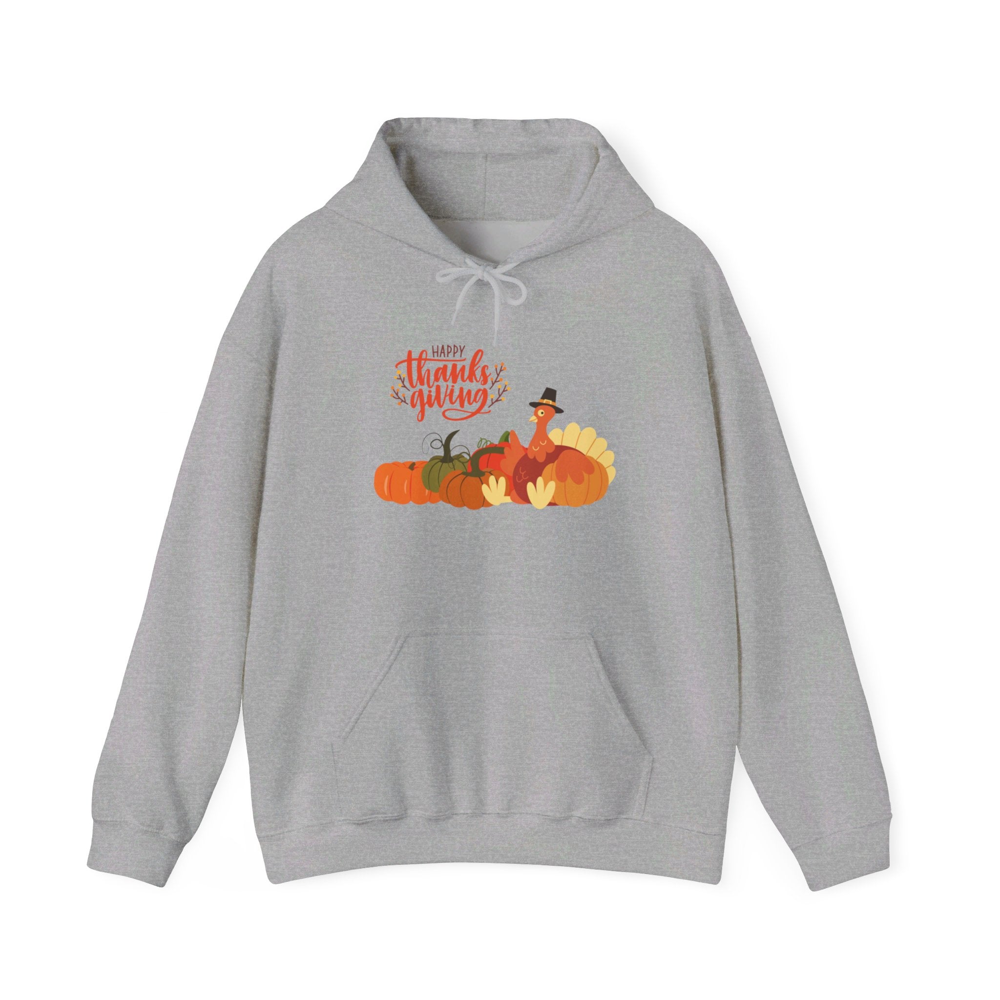 Happy Thanksgiving Turkey Unisex Heavy Blend™ Hooded Sweatshirt
