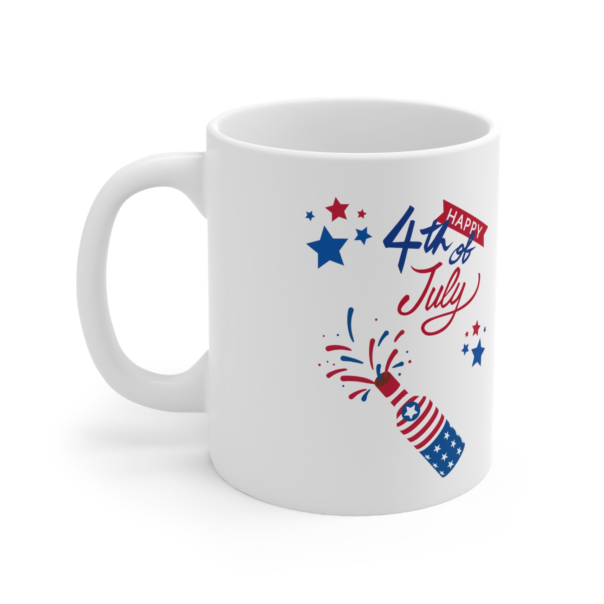 Happy 4th Of July Celebration Ceramic Mug 11oz