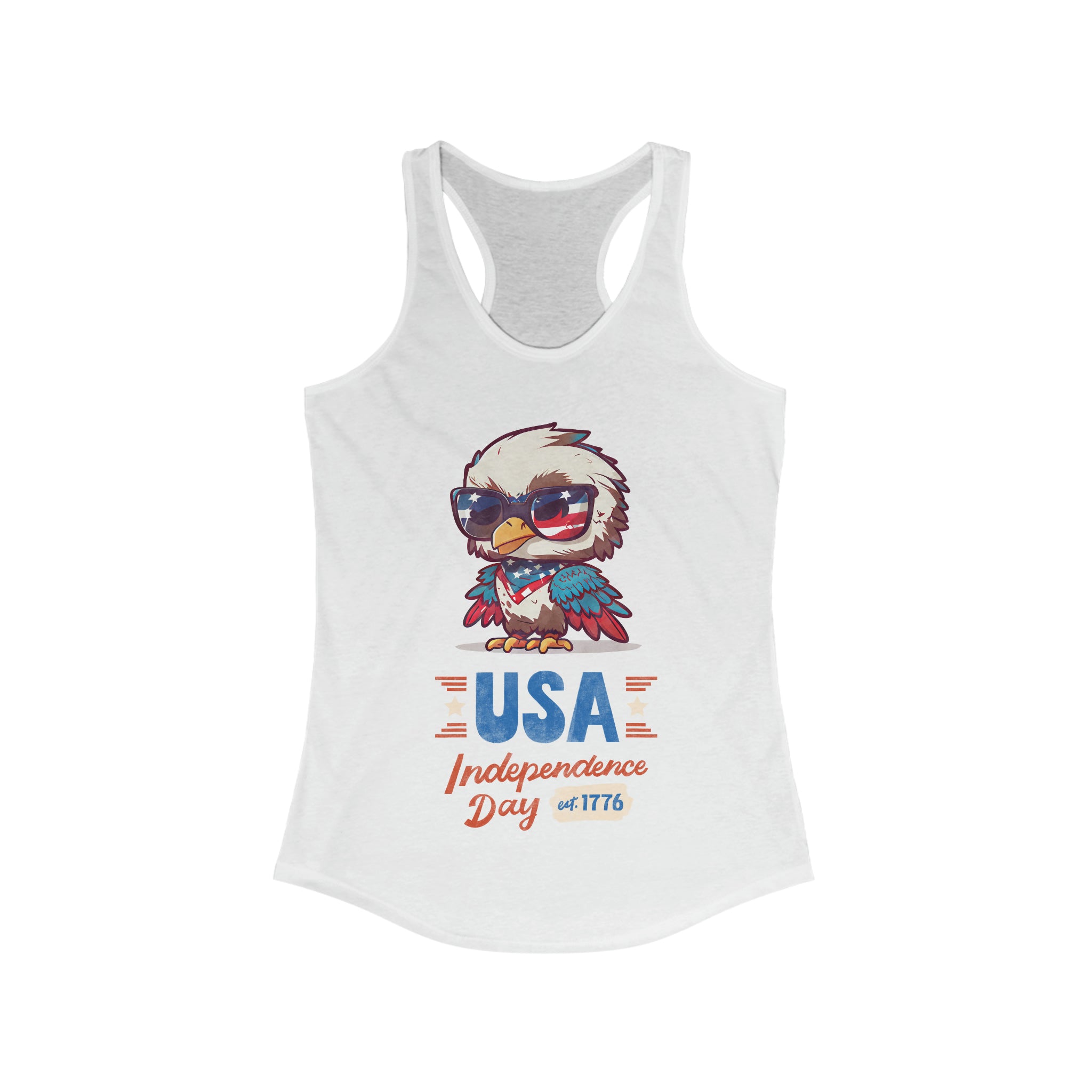 USA Independence Day Women's Ideal Racerback Tank