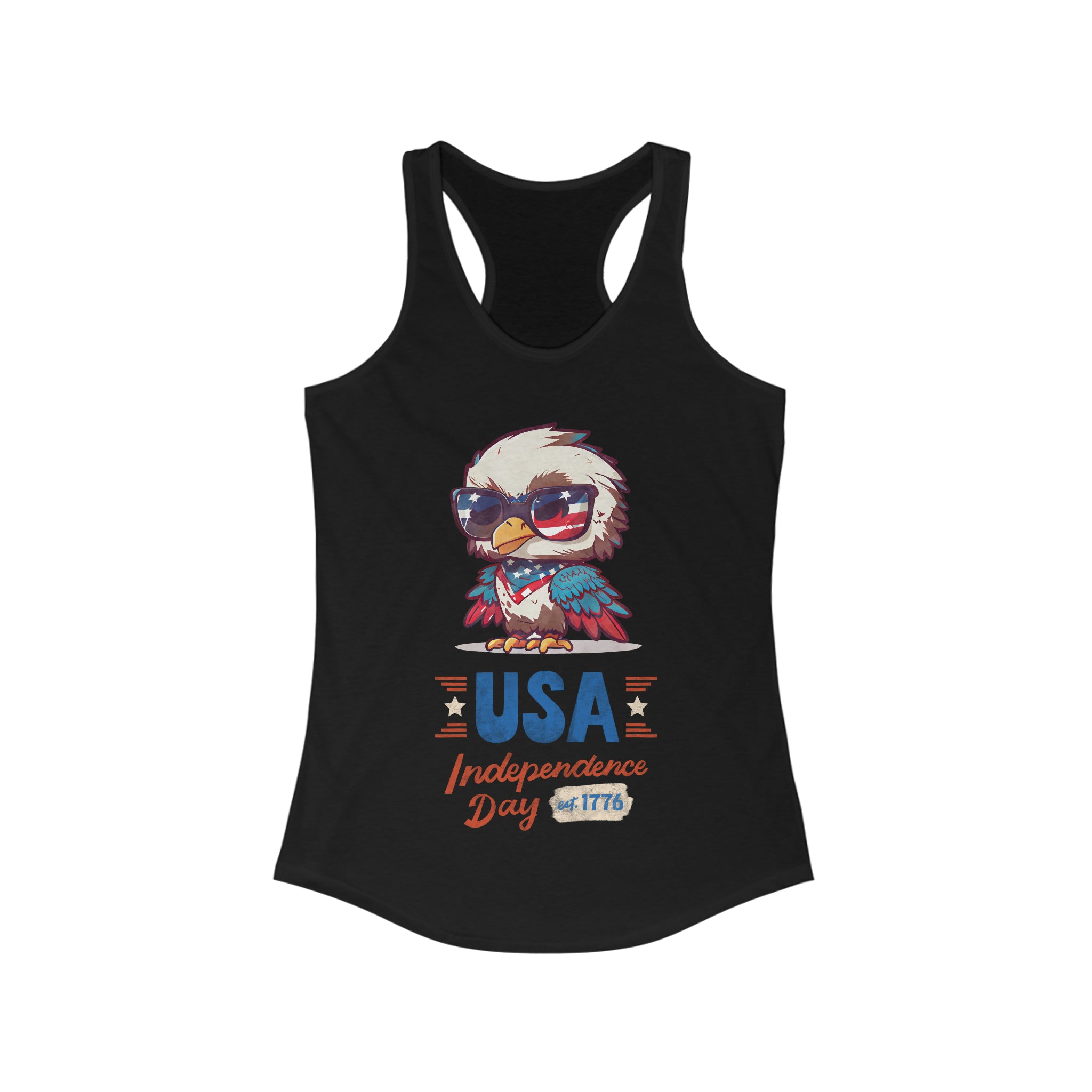 USA Independence Day Women's Ideal Racerback Tank