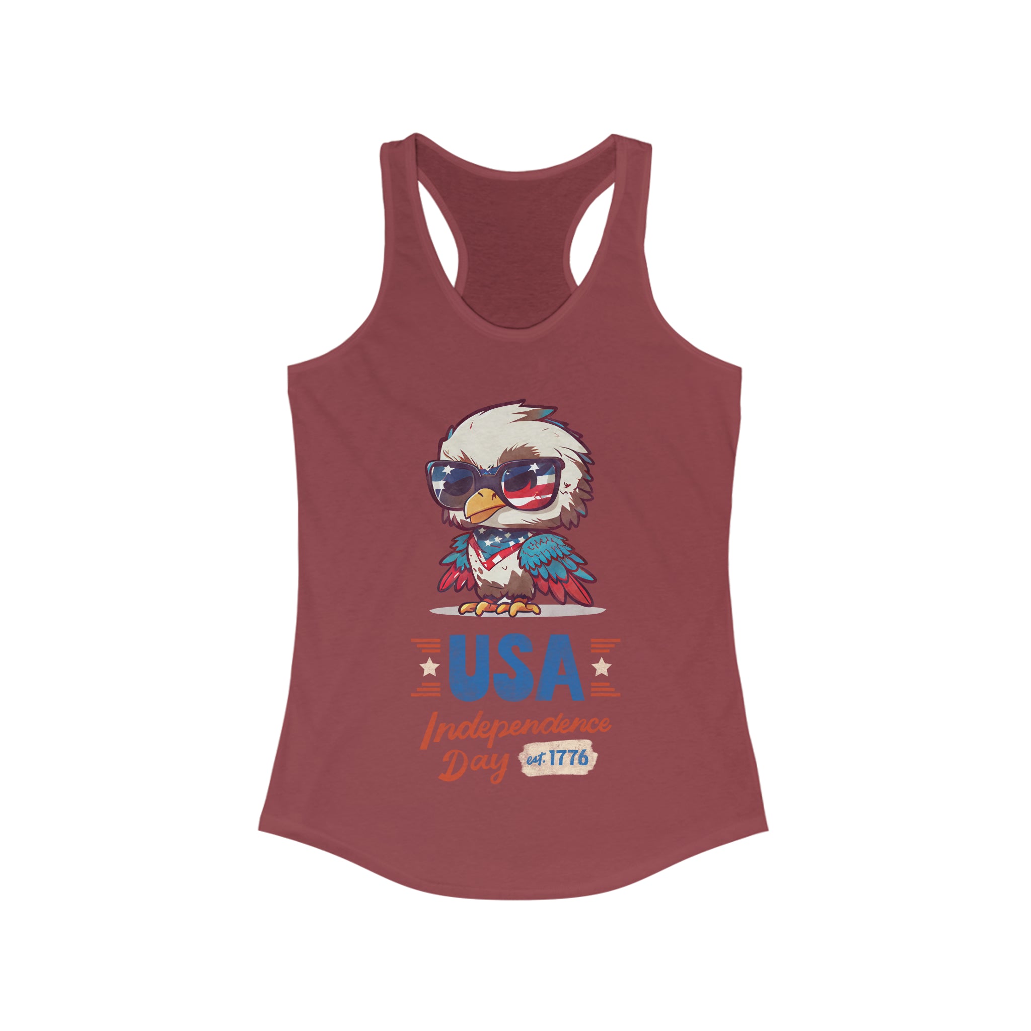 USA Independence Day Women's Ideal Racerback Tank