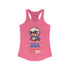 USA Independence Day Women's Ideal Racerback Tank