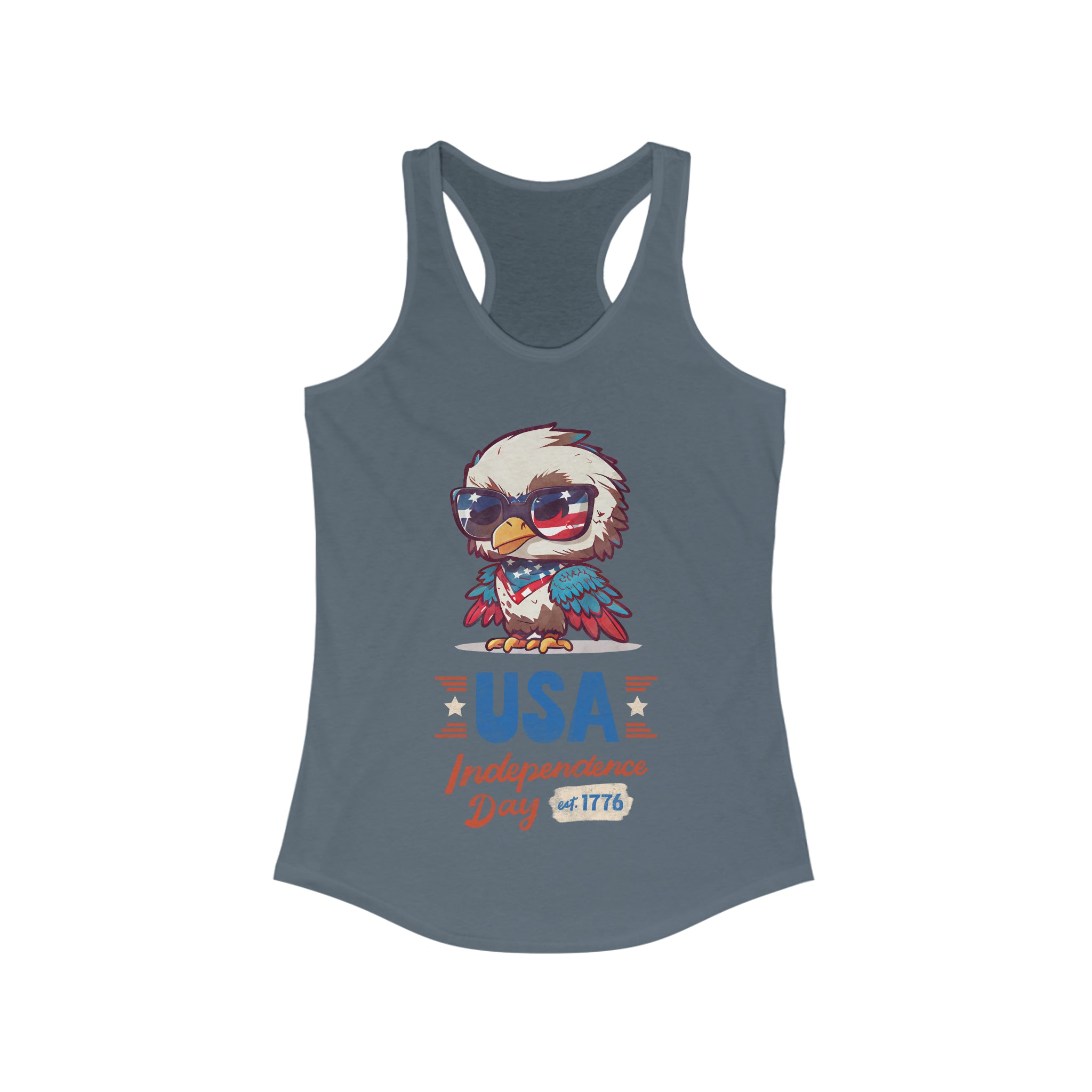 USA Independence Day Women's Ideal Racerback Tank