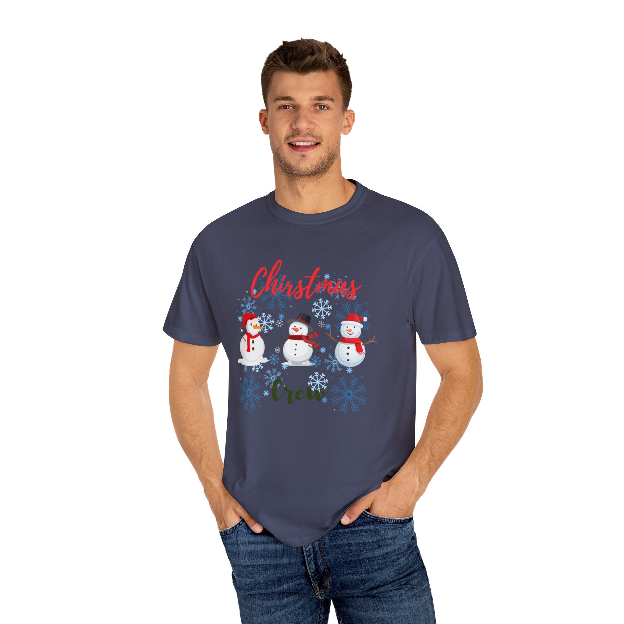 Christmas Crew Unisex Garment-Dyed T-shirt