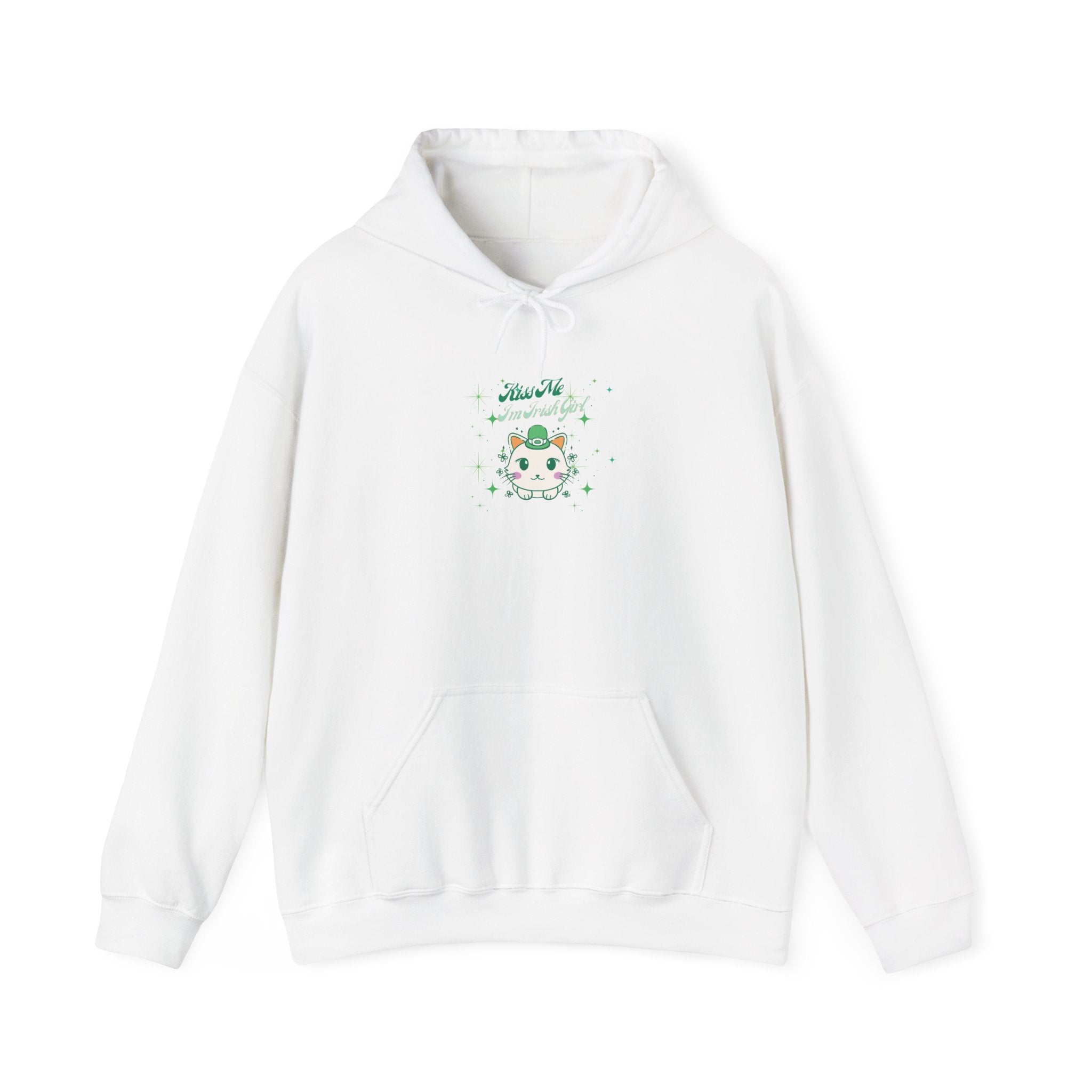 Kiss Me I'm Irish Cat Cozy Unisex Hoodie