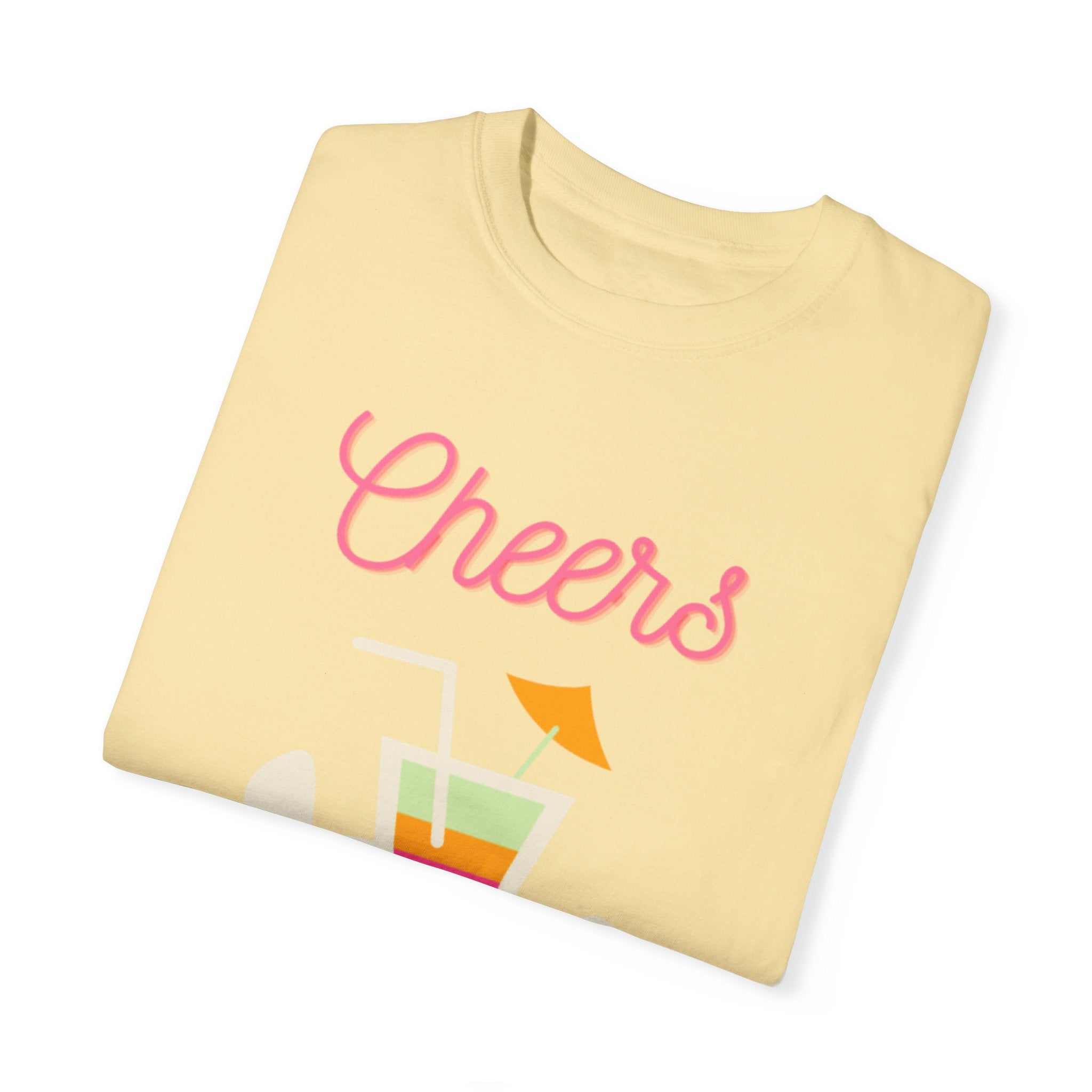 Cheers To Summer Unisex Garment-Dyed T-shirt