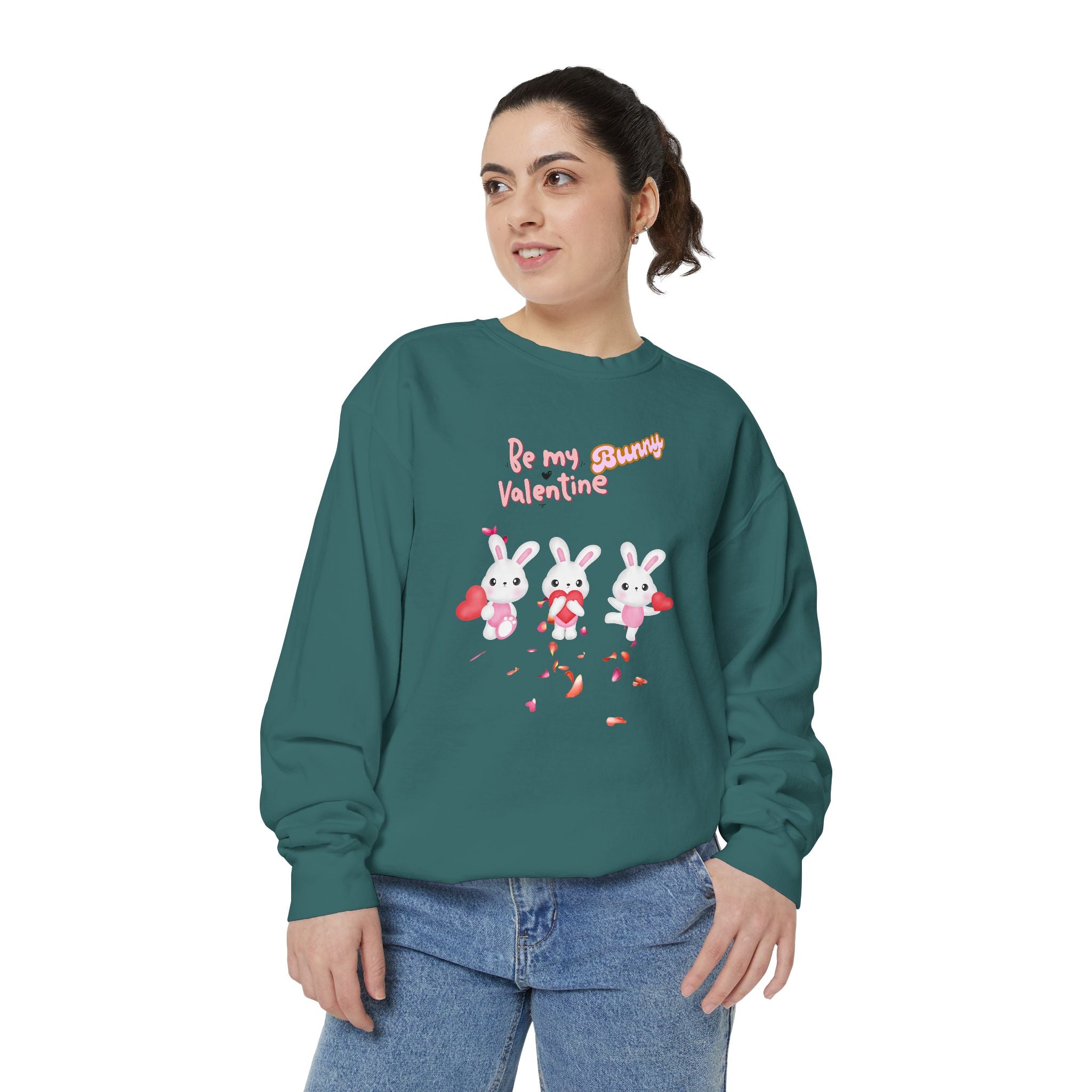 My Bunny Valentine Unisex Garment-Dyed Sweatshirt