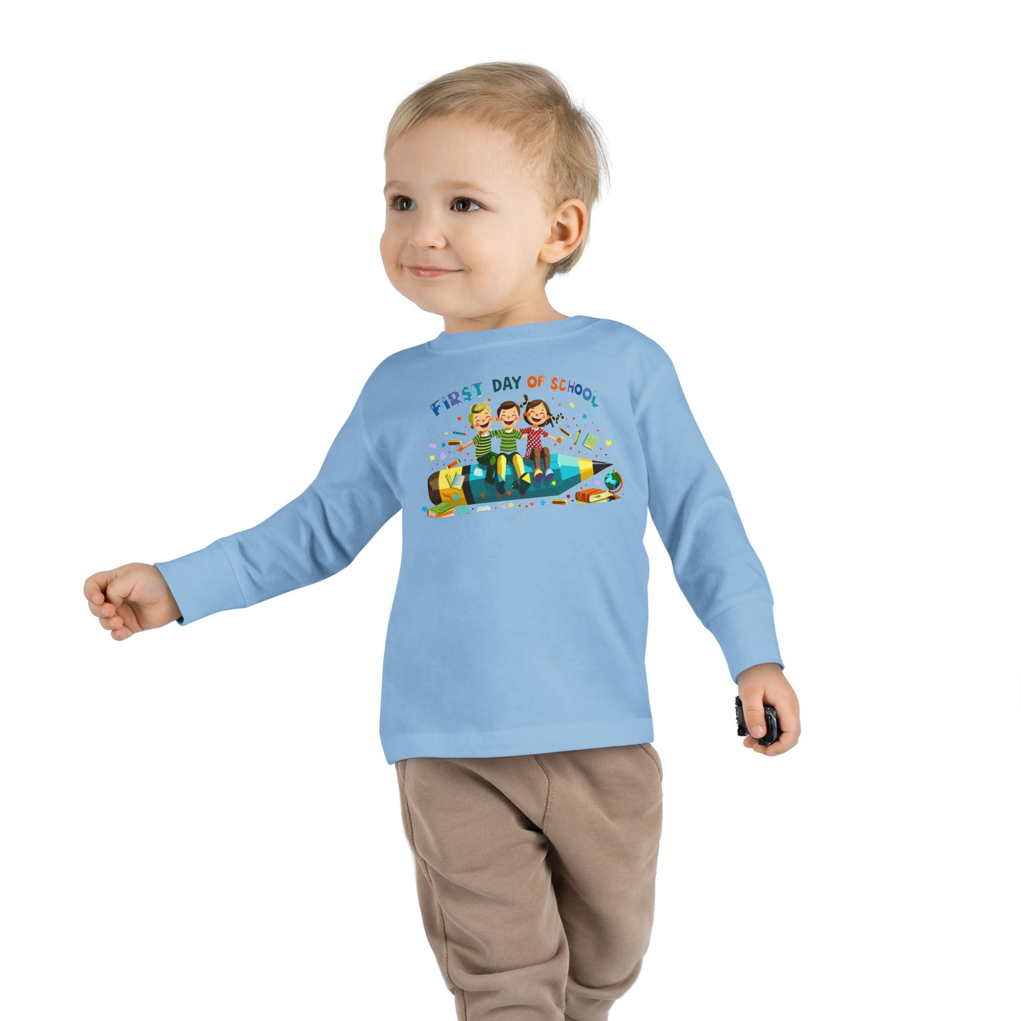 First Day of School Toddler Long Sleeve Tee