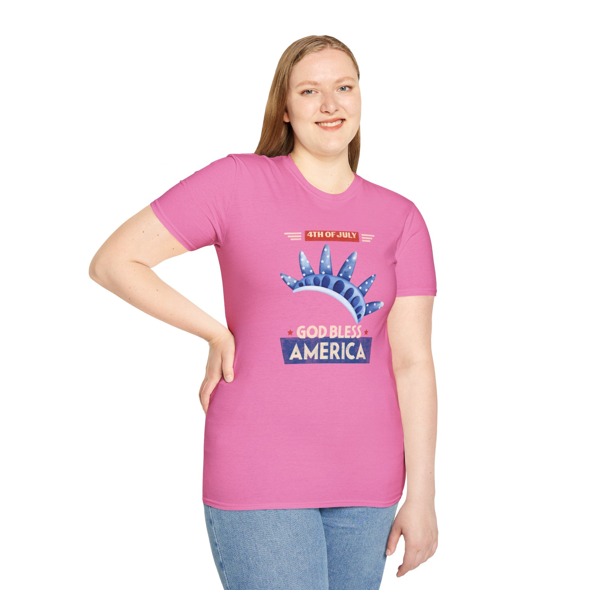 God Bless America Unisex Softstyle T-Shirt