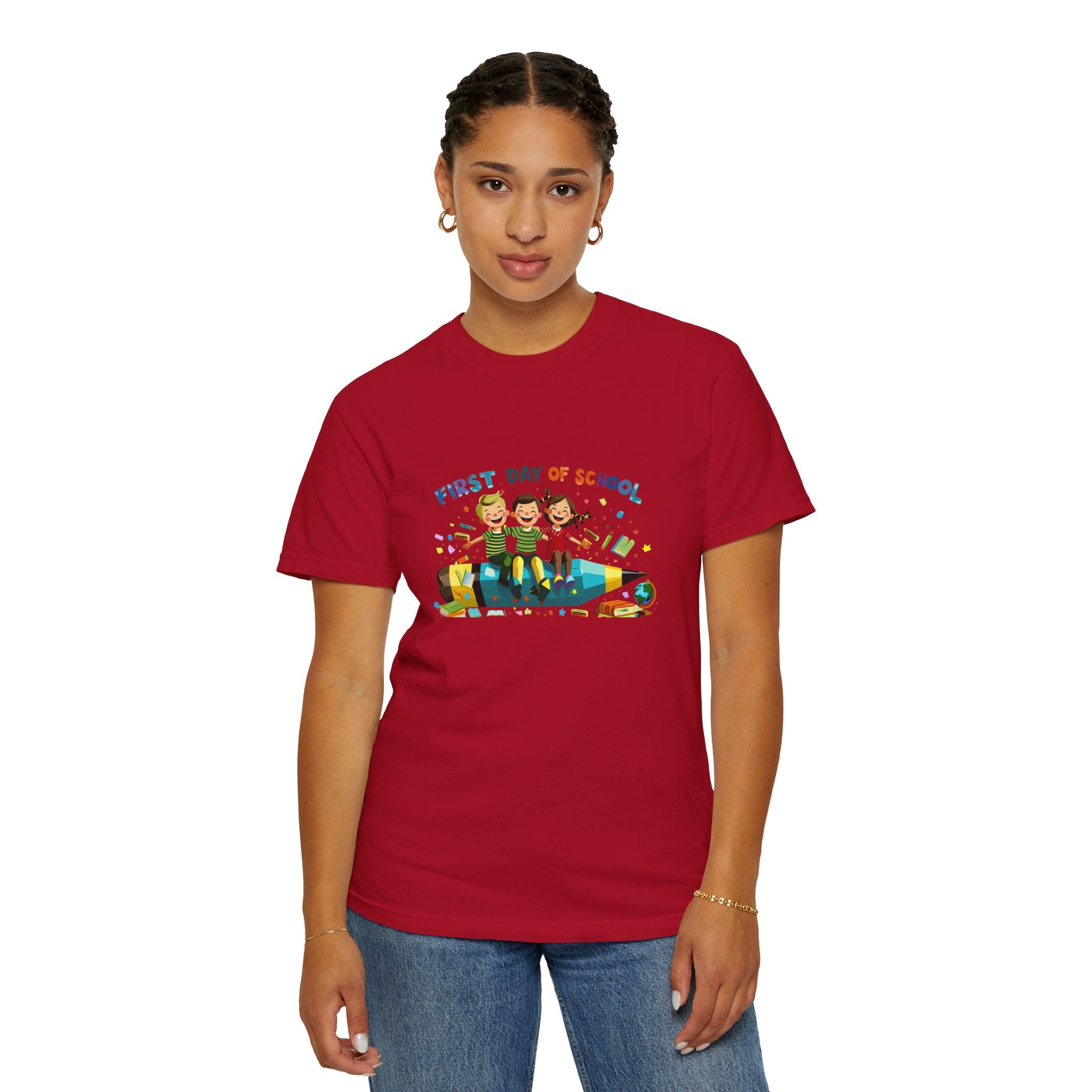 First Day of School Unisex Garment-Dyed T-Shirt