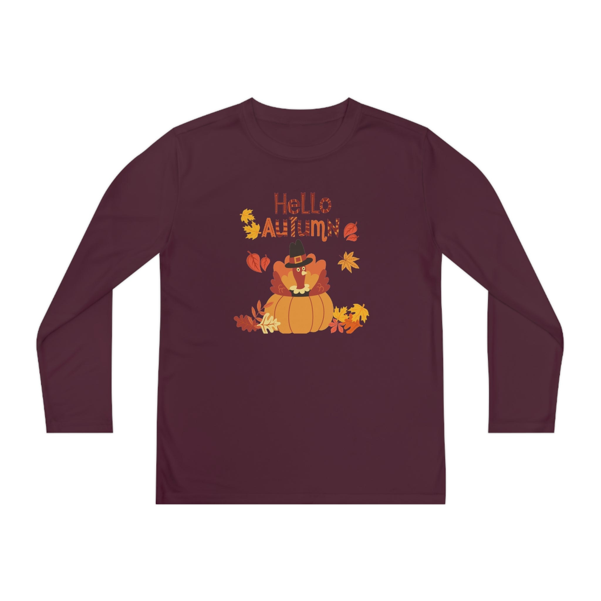 Hello Autumn Youth Long Sleeve Competitor Tee