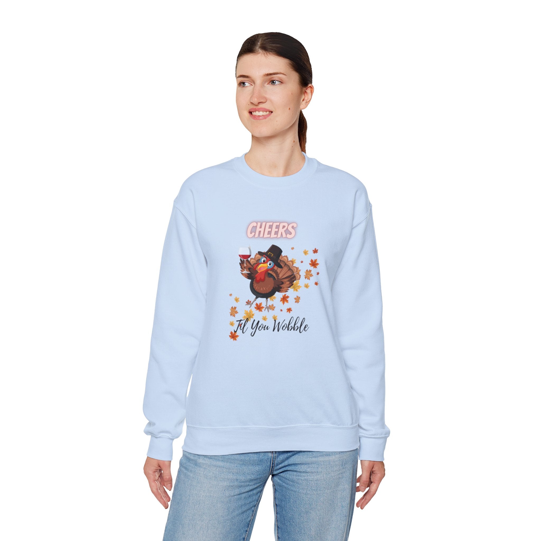 Cheers Til You Wobble Unisex Heavy Blend™ Crewneck Sweatshirt