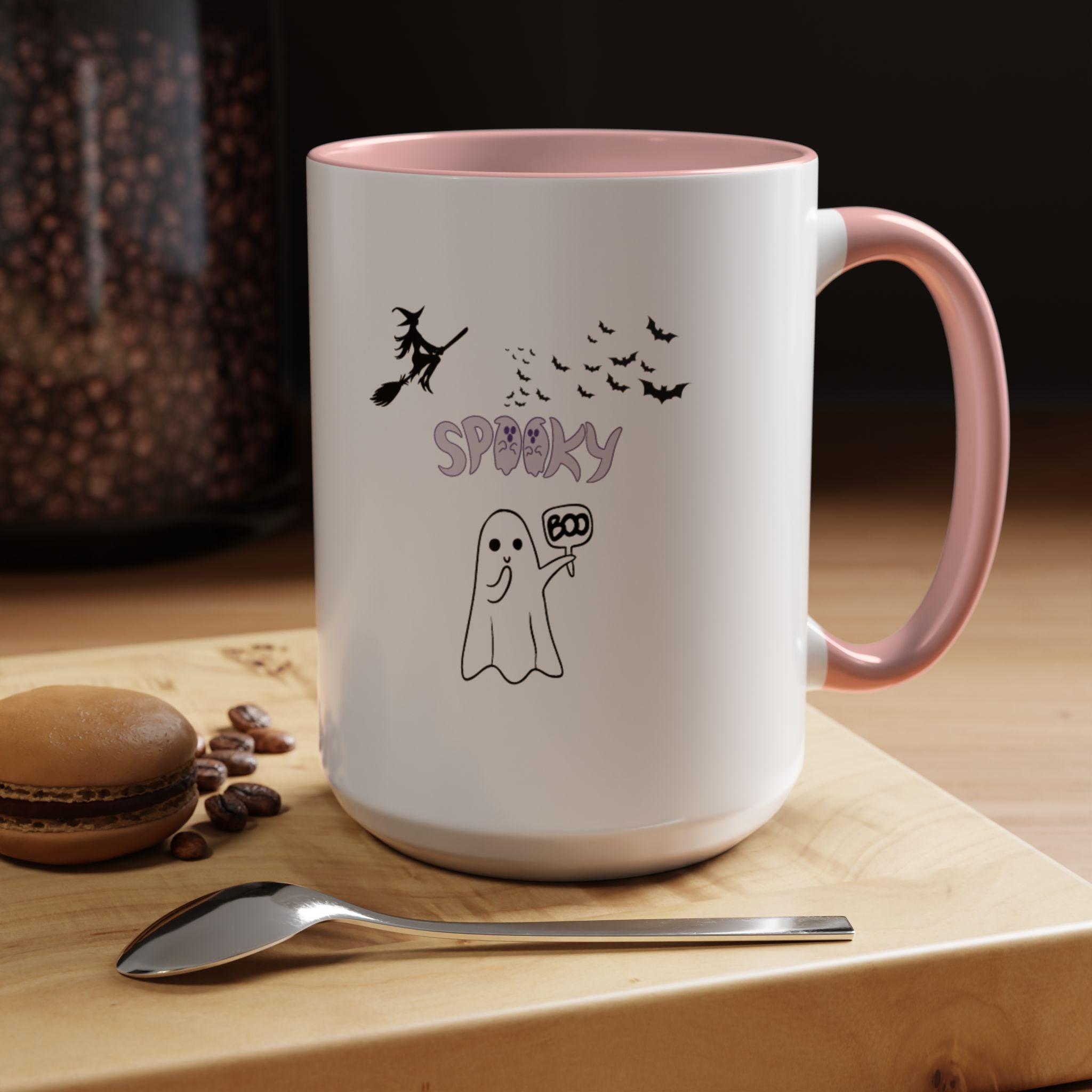 Spooky Boo Accent Coffee Mug (11, 15oz)