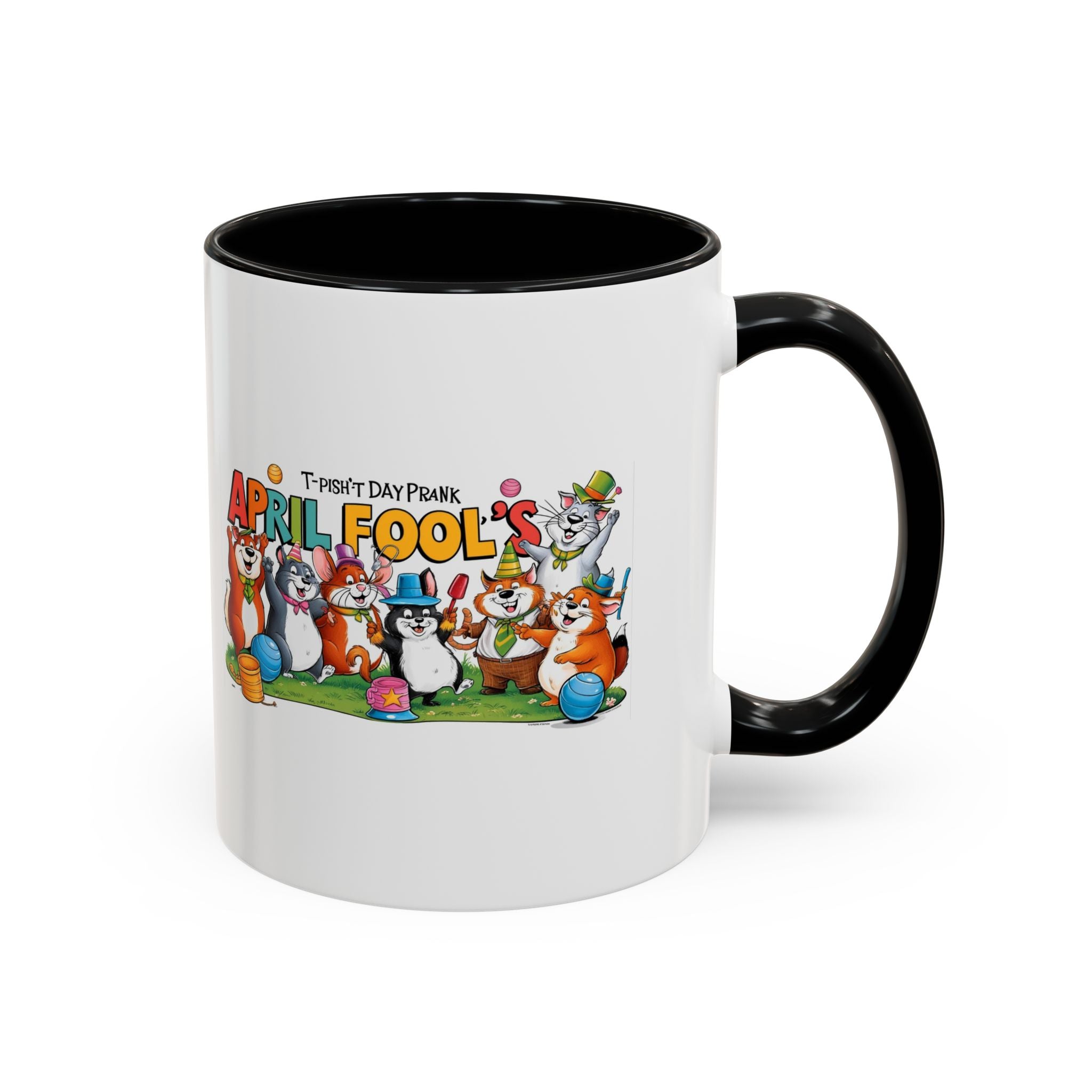 T-Pish'-T Day Prank Accent Coffee Mug