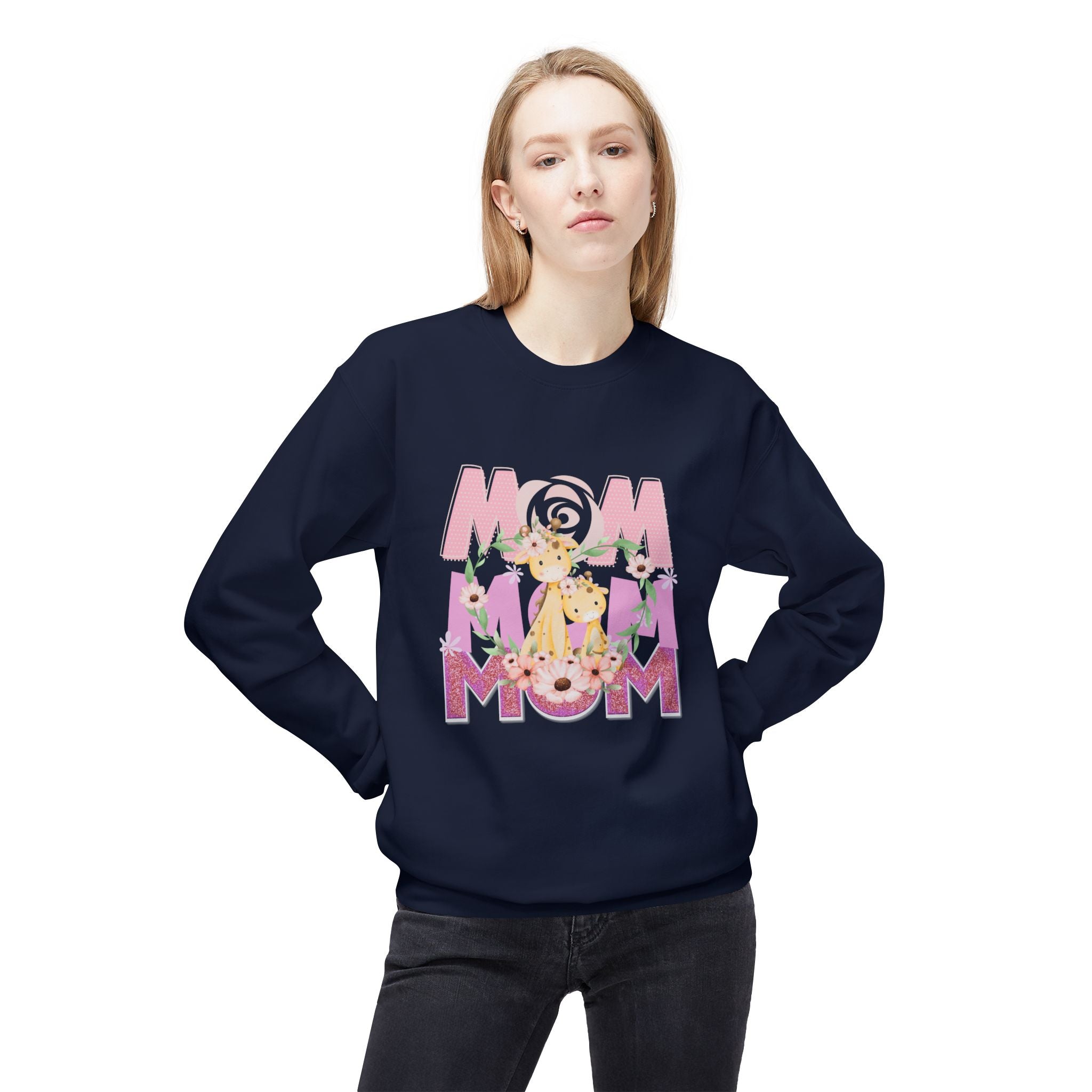 Floral Mom Crewneck Sweatshirt - Midweight & Softstyle