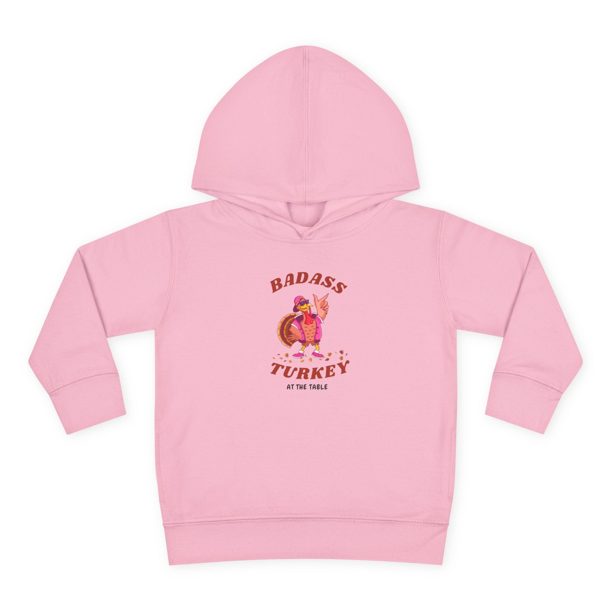 Badass Turkey Toddler Pullover Fleece Hoodie