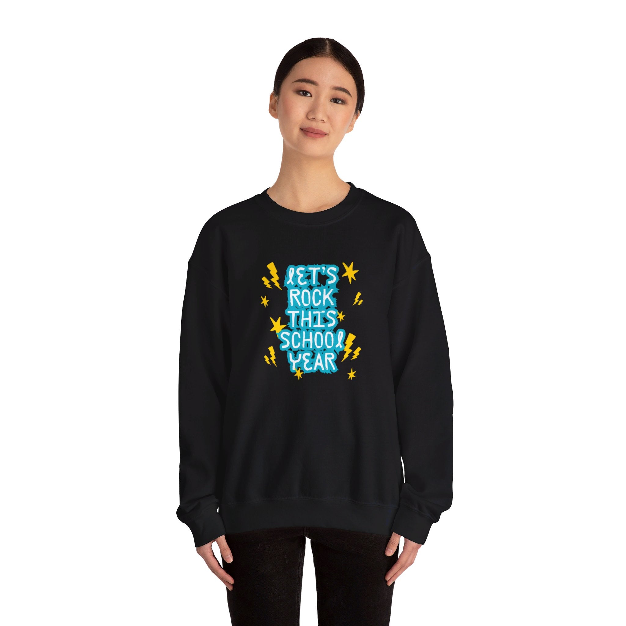 Let's Rock This School Year Unisex Heavy Blend™ Crewneck Sweatshirt