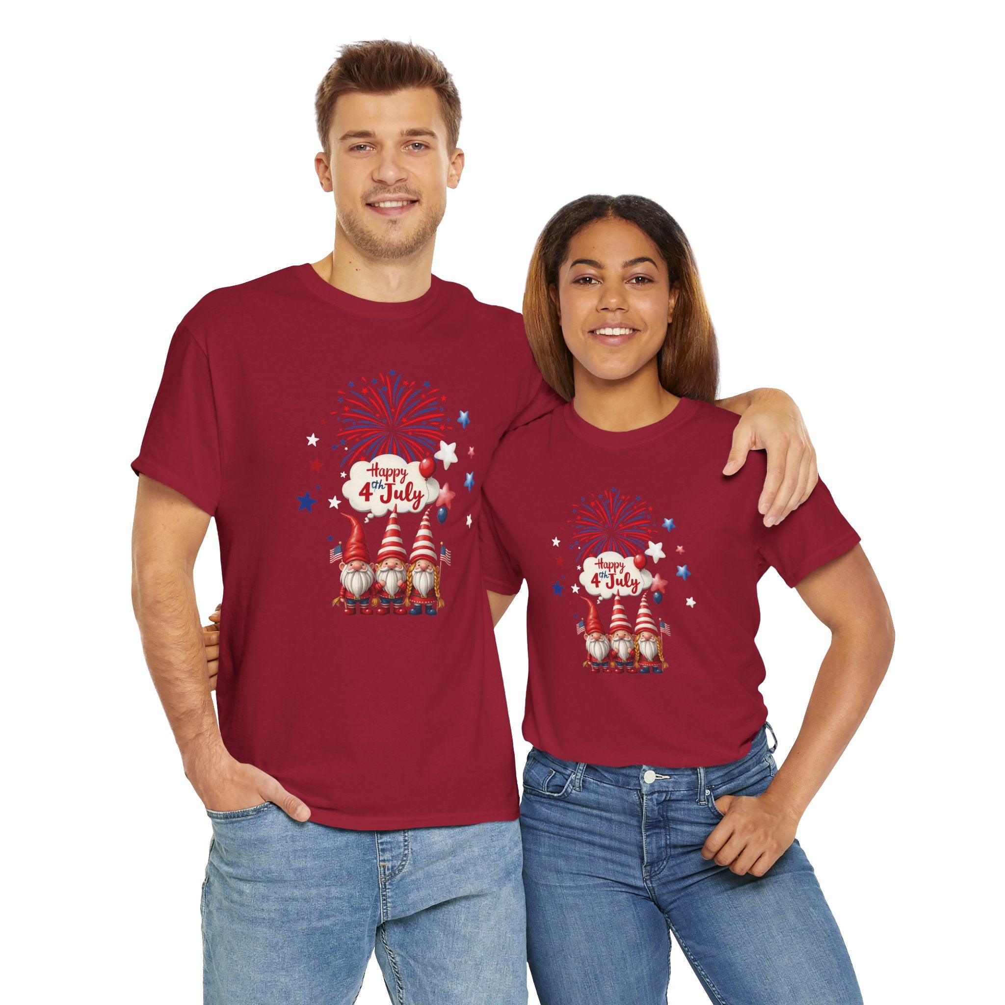Gnome 4th of July Unisex Heavy Common Tee