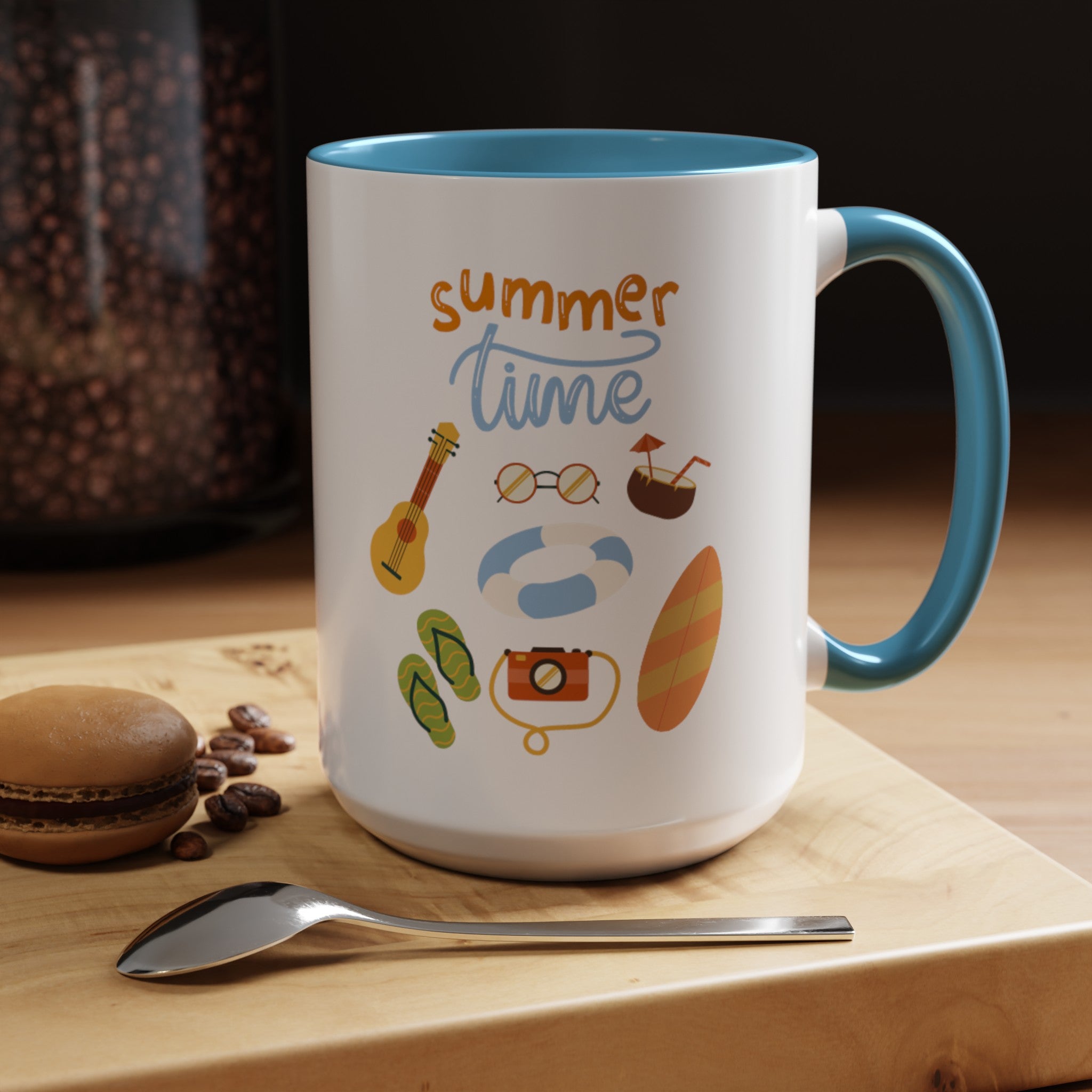 Summertime Fun Accent Coffee Mug (11, 15oz)