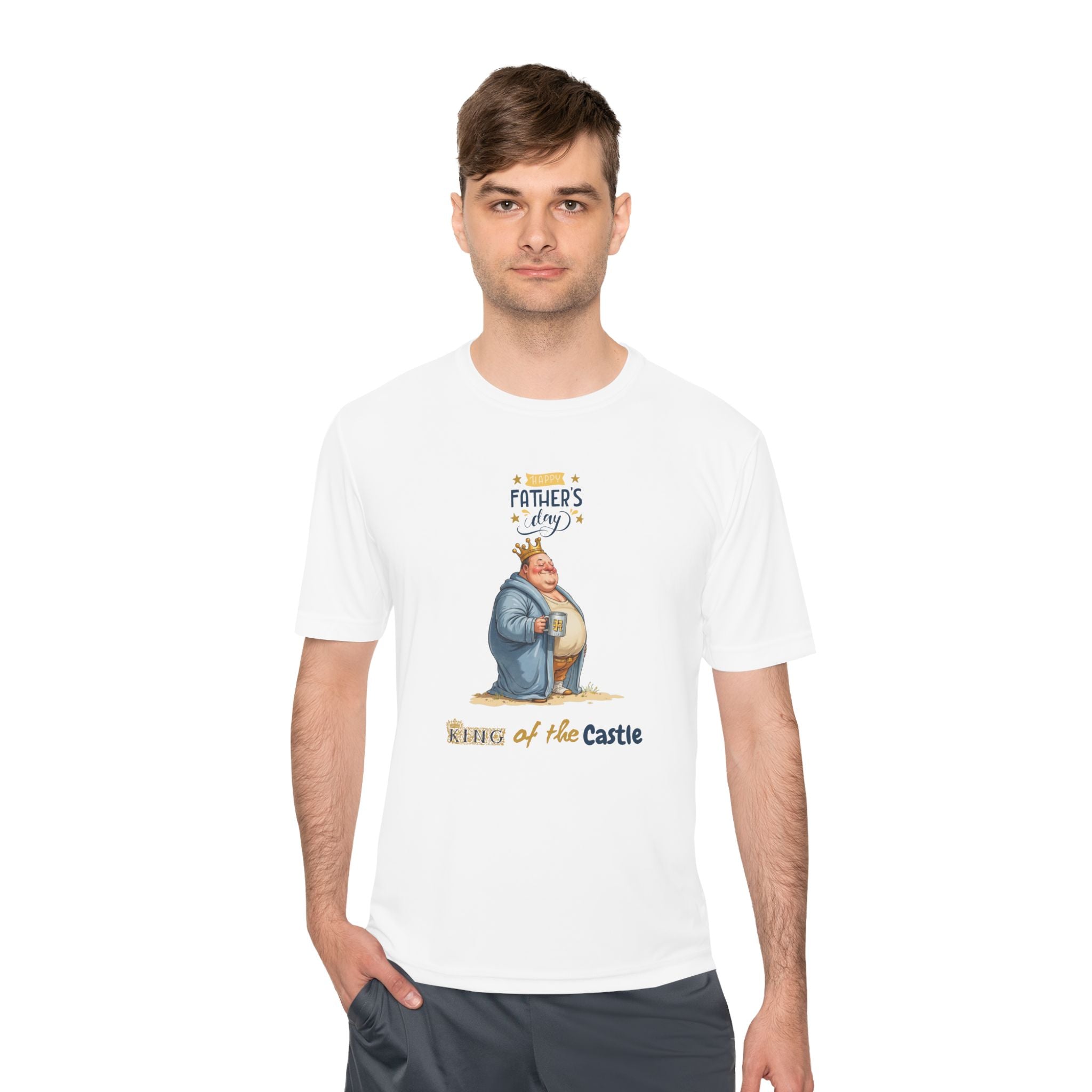 Father's Day King of the Castle  Unisex Moisture Wicking Tee