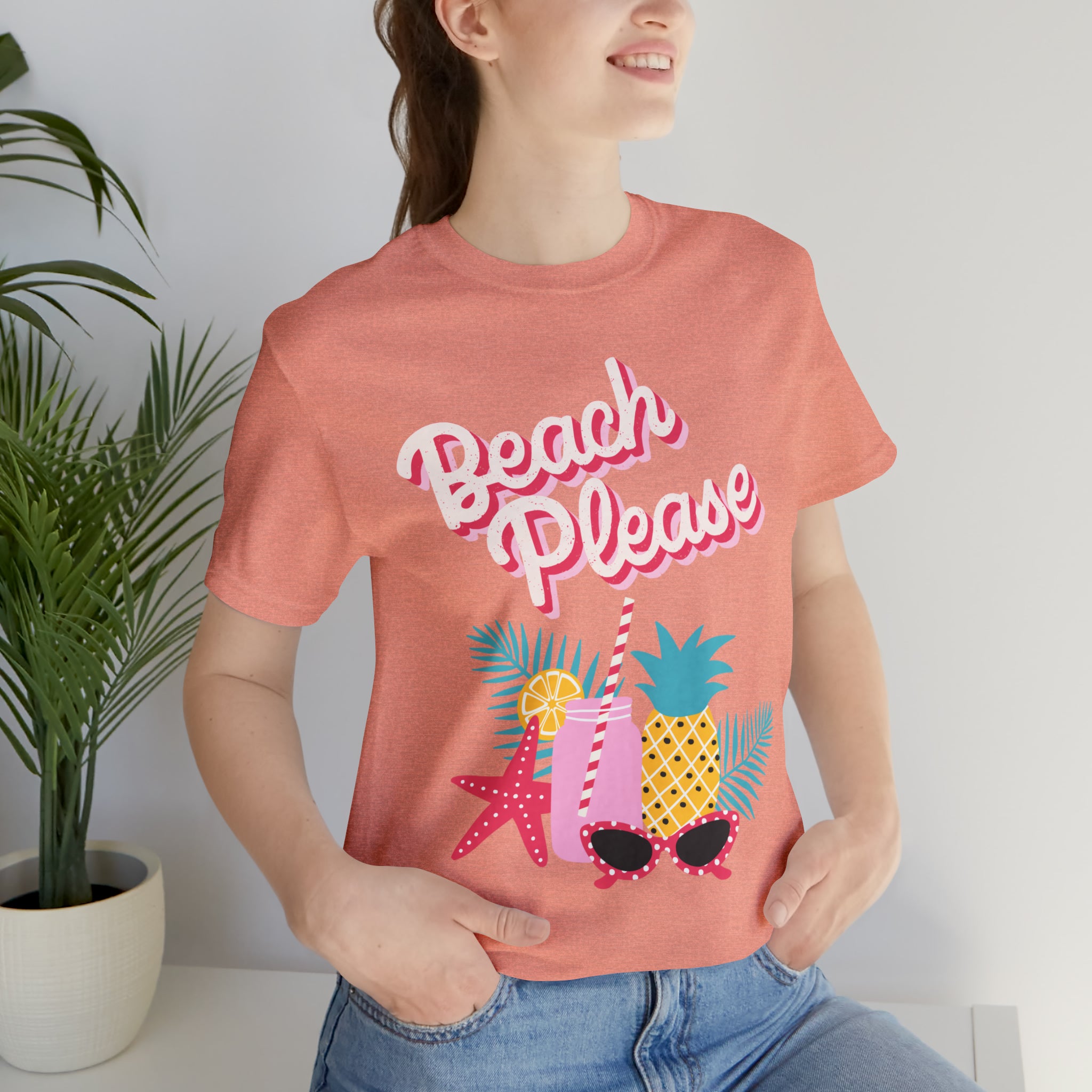 Beach Please Unisex Jersey Short Sleeve Tee