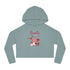 Gnome Valentine's Day Women’s Cropped Hooded Sweatshirt