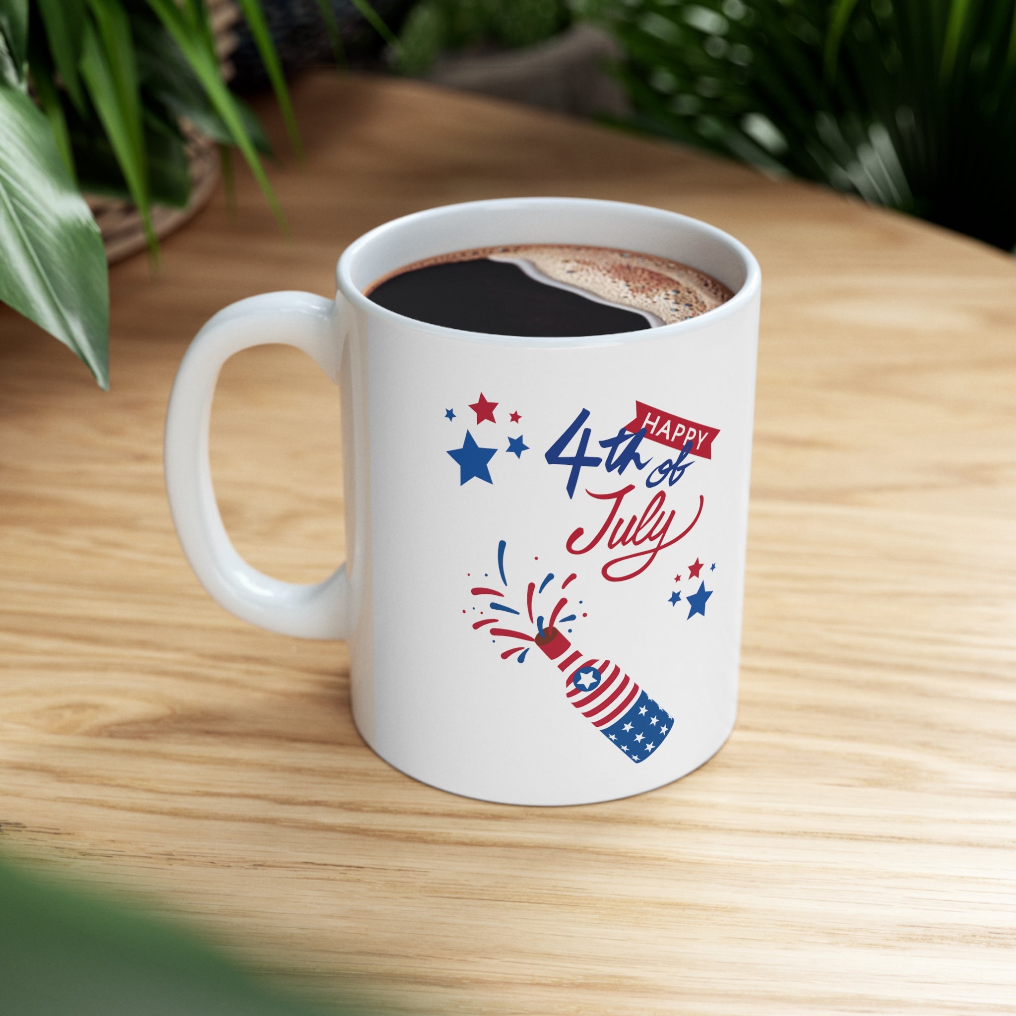 Happy 4th Of July Celebration Ceramic Mug 11oz