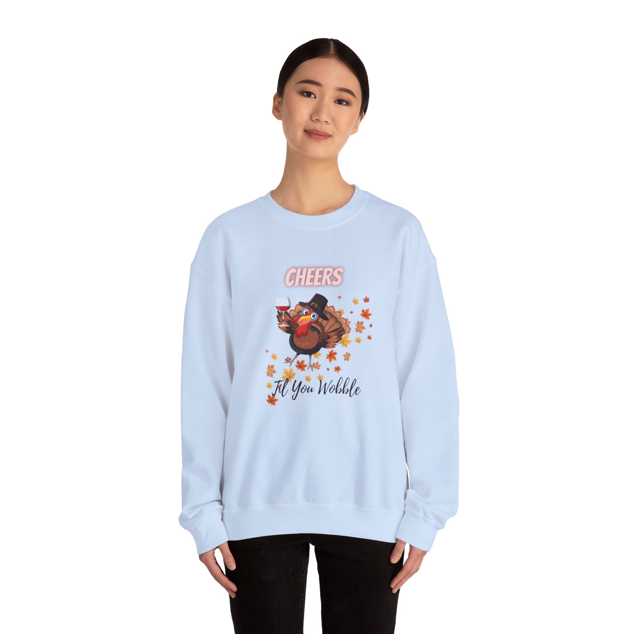 Cheers Til You Wobble Unisex Heavy Blend™ Crewneck Sweatshirt