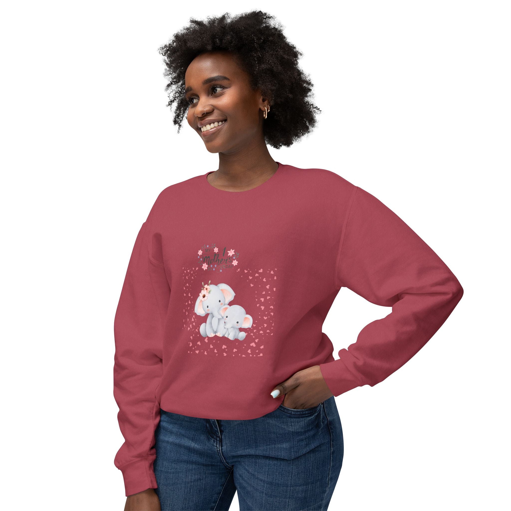 My 1st Mother's Day Unisex Lightweight Crewneck