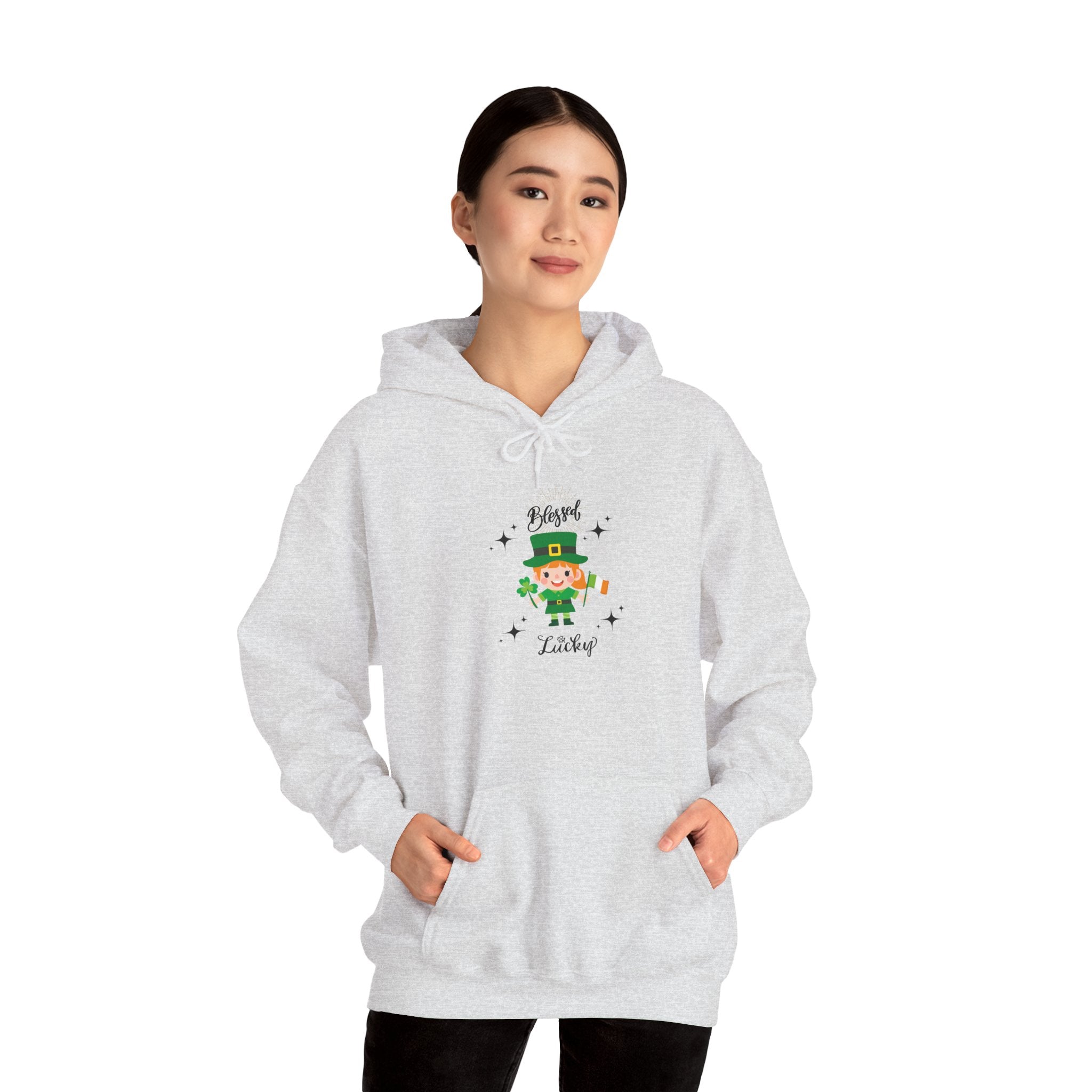 Blessed & Lucky Lucky  Unisex Hoodie - St. Patrick's Day Sweatshirt