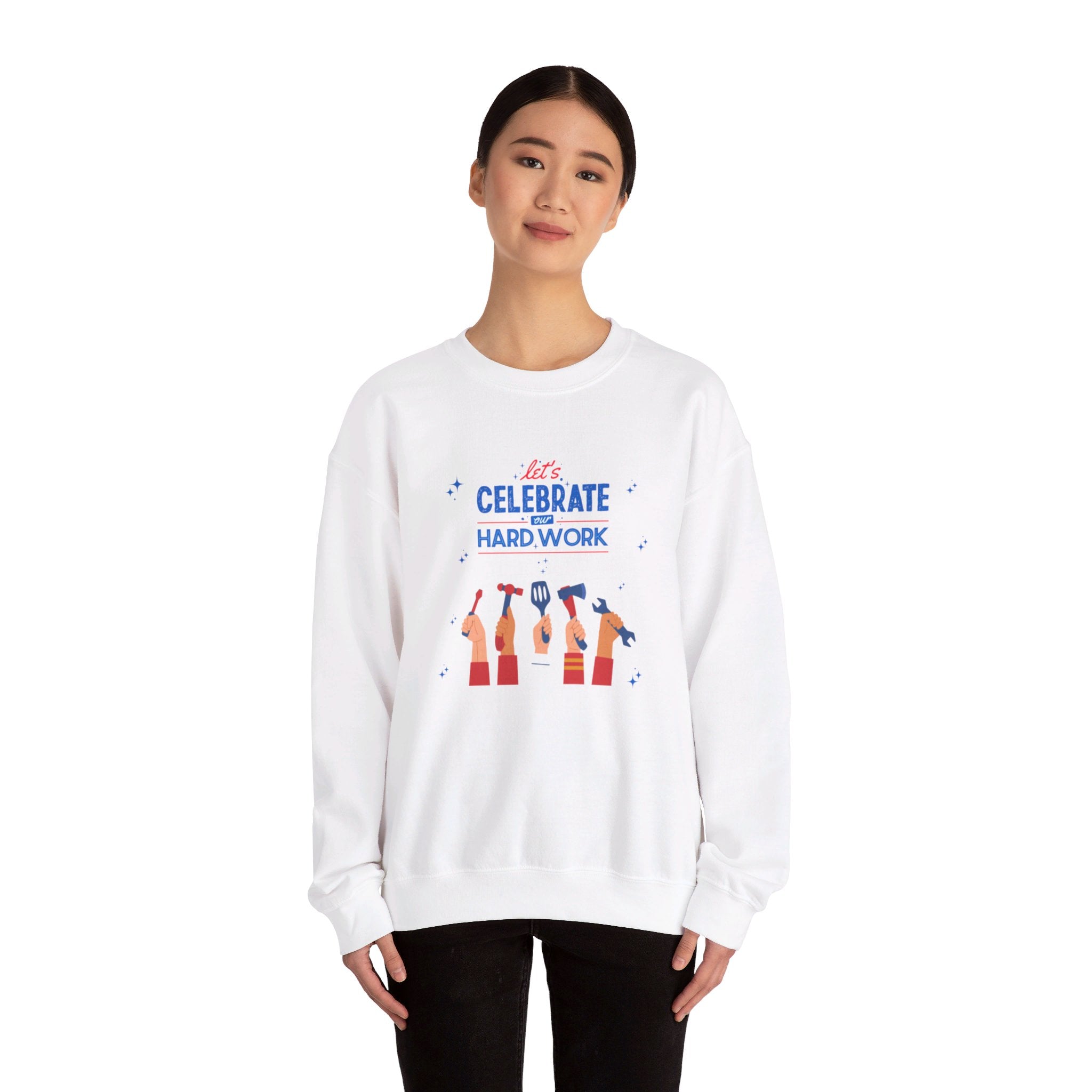 Let's Celebrate Our Hard Work Unisex Heavy Blend™ Crewneck Sweatshirt