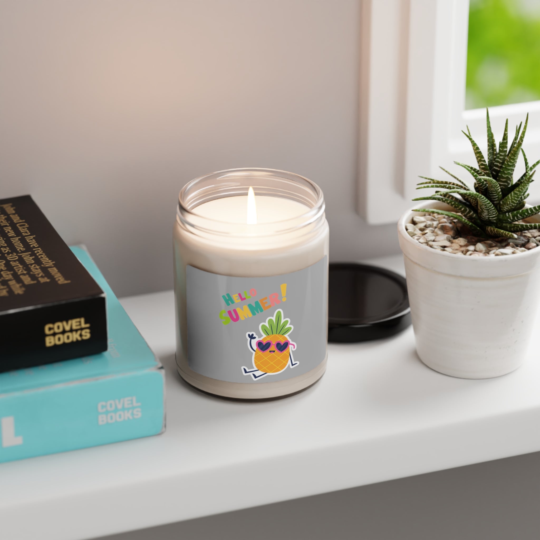 Hello Pineapple Summer Scented Soy Candle, 9oz