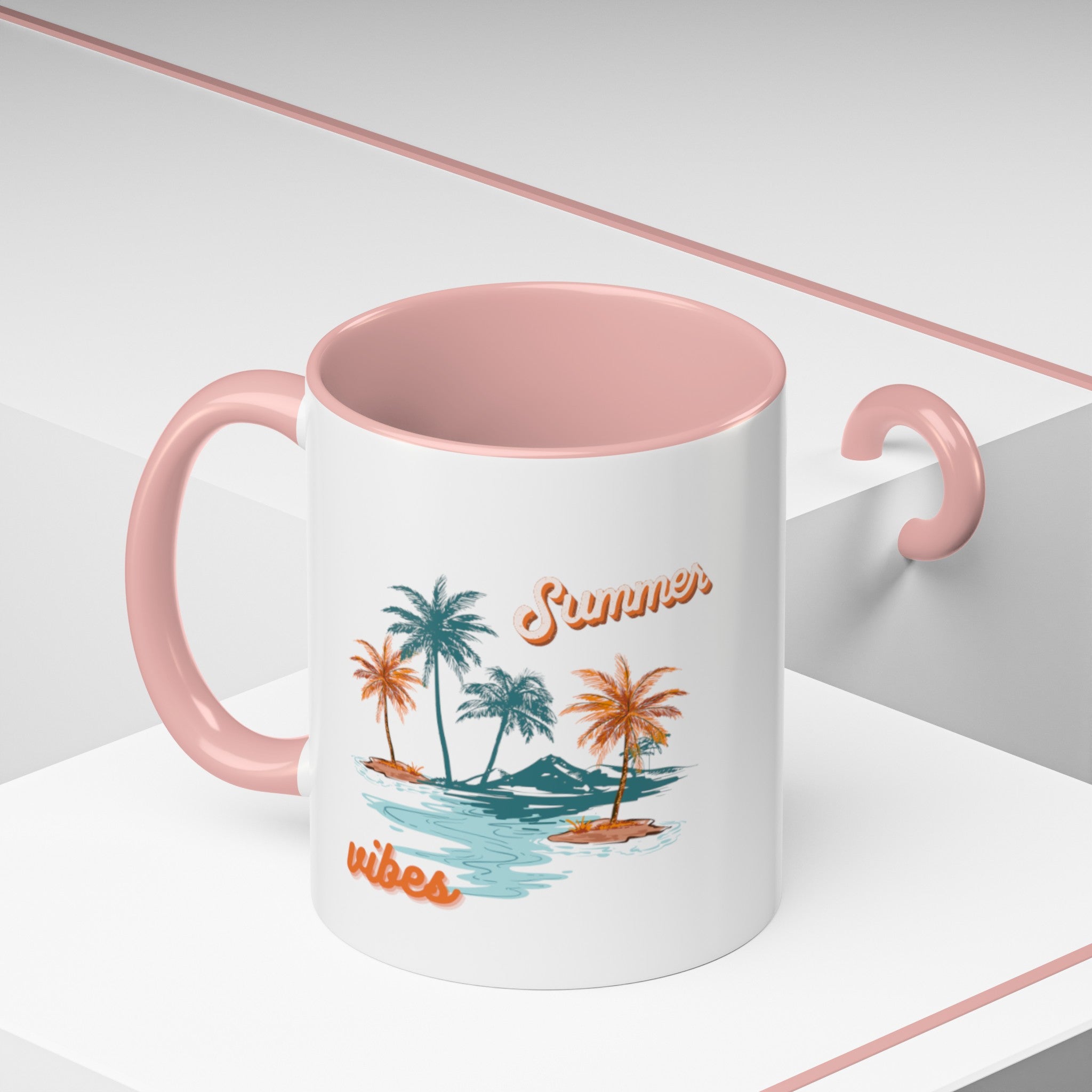 Summer Season Vibes Accent Coffee Mug (11, 15oz)