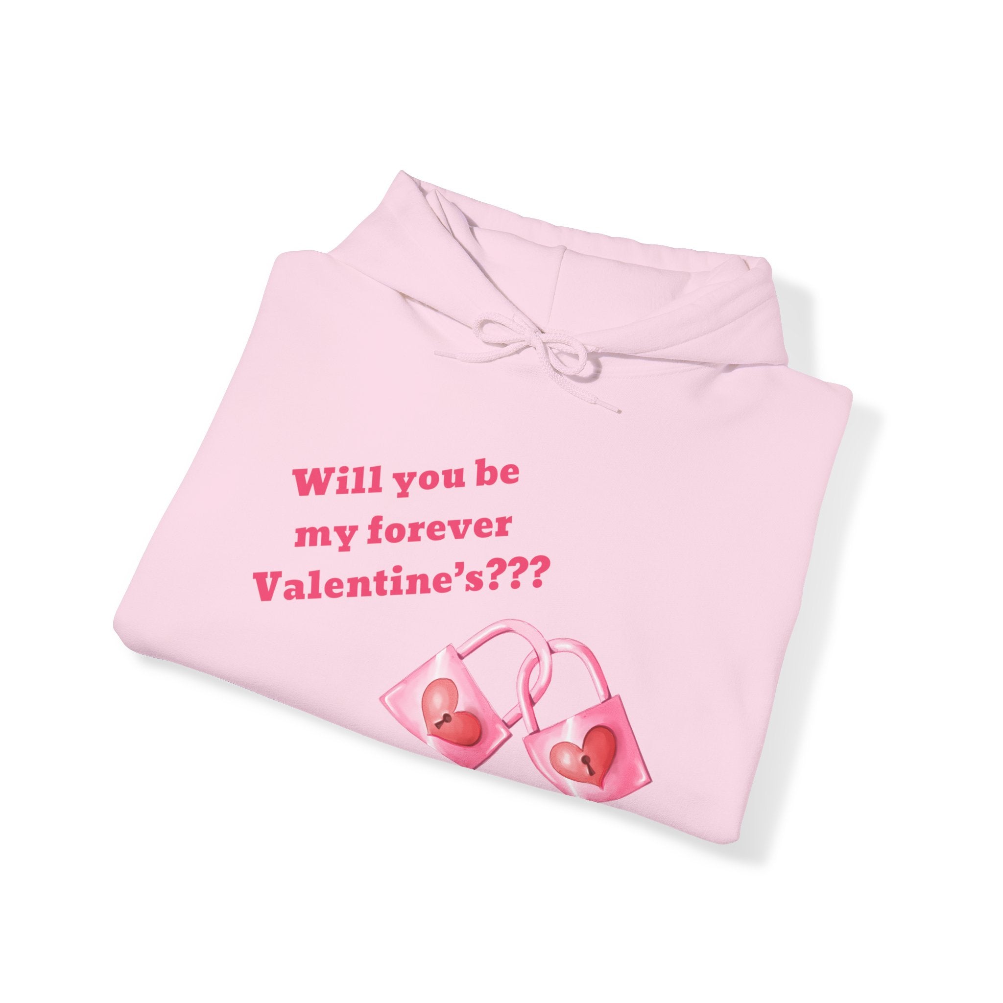 Will You Be My Forever Valentine?? Unisex Heavy Blend™ Hooded Sweatshirt