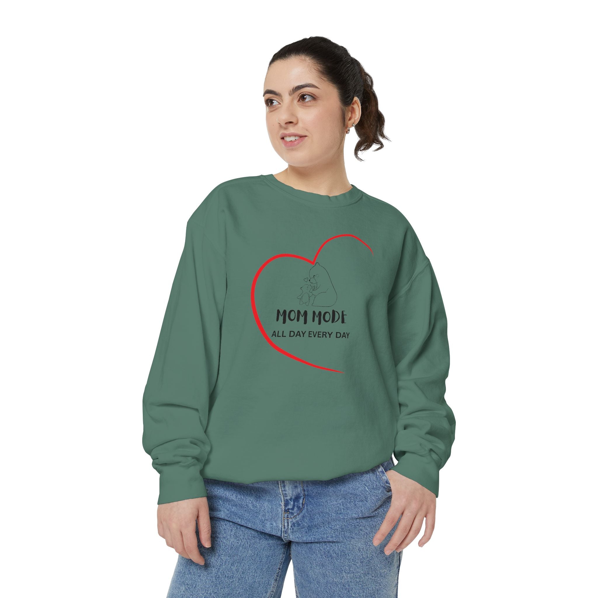 Mom Mode Garment-Dyed Sweatshirt
