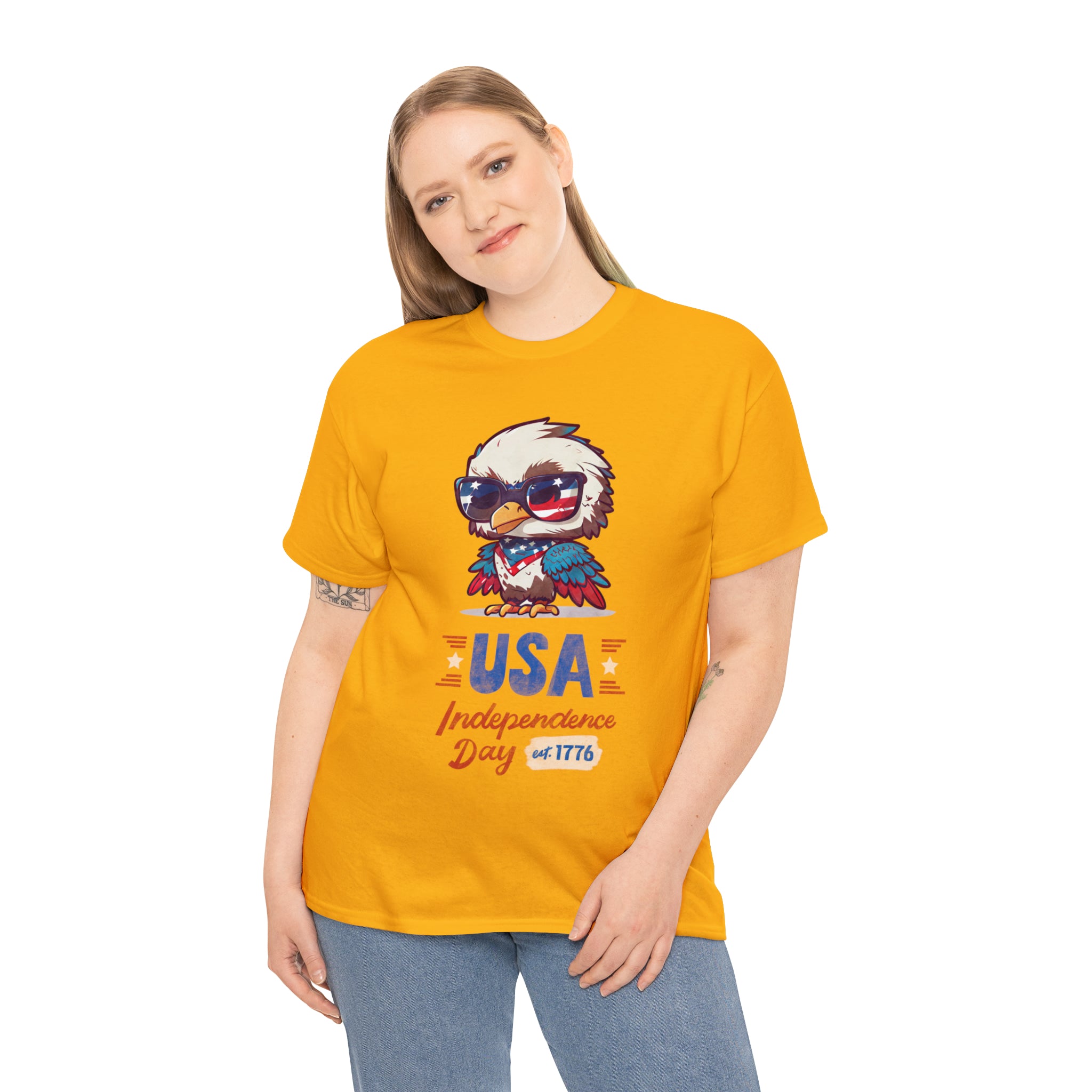 USA Independence Day Unisex Heavy Cotton Tee