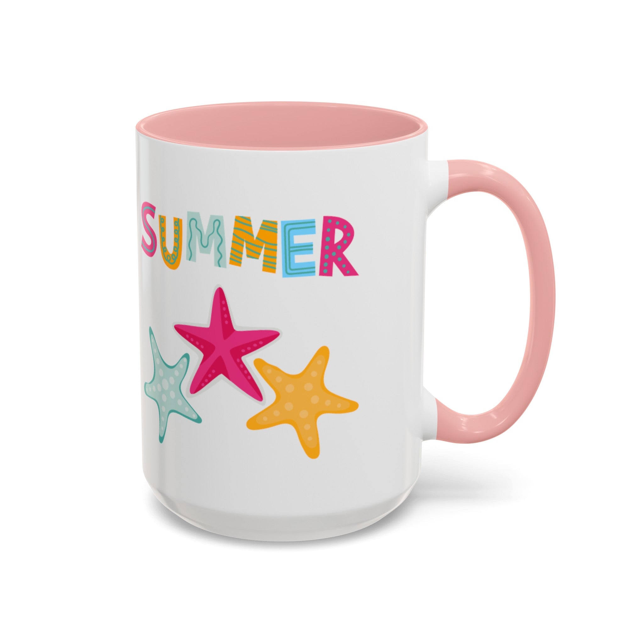 Summer Starfish Accent Coffee Mug (11, 15oz)