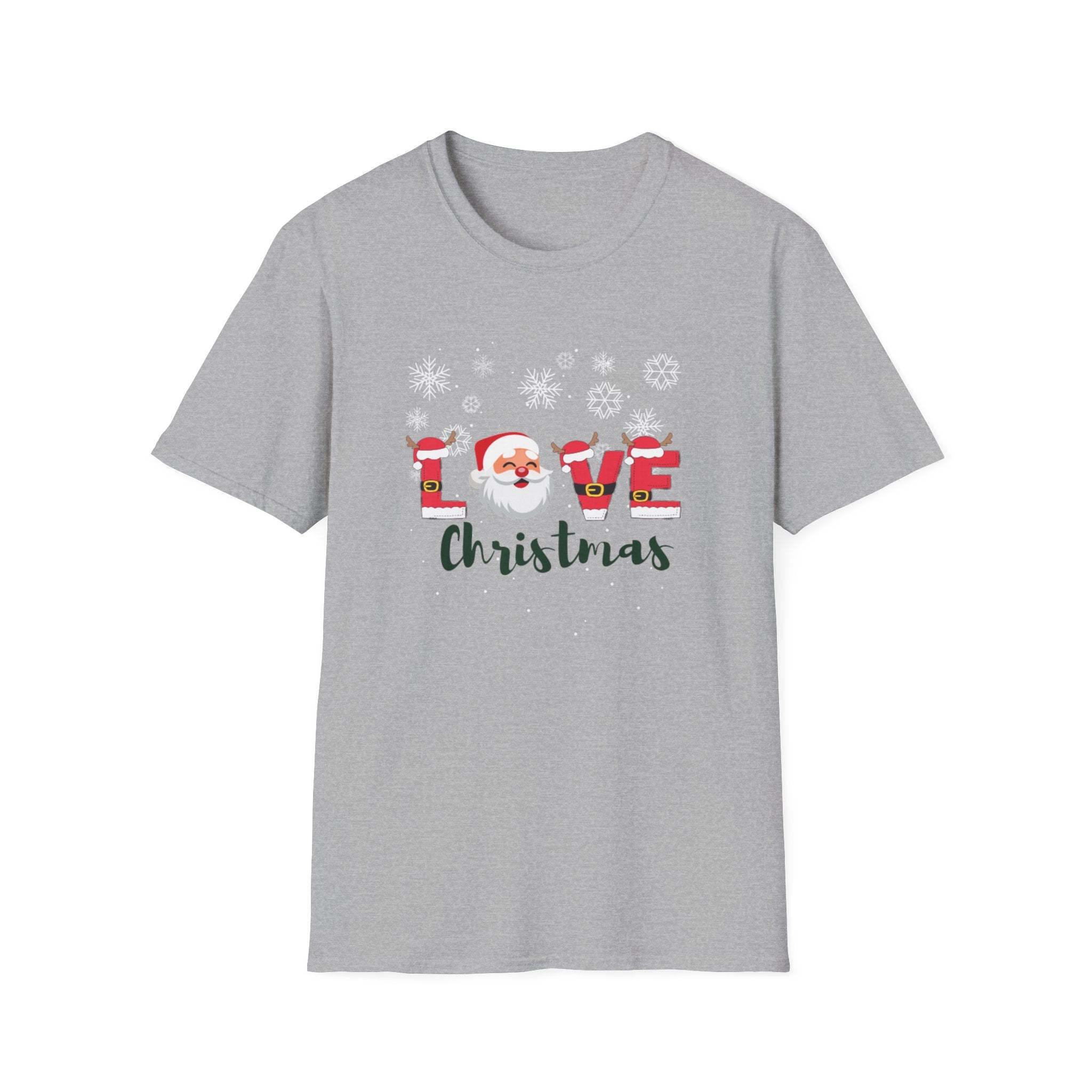 Santa Claus Loves Christmas Unisex Softstyle T-Shirt