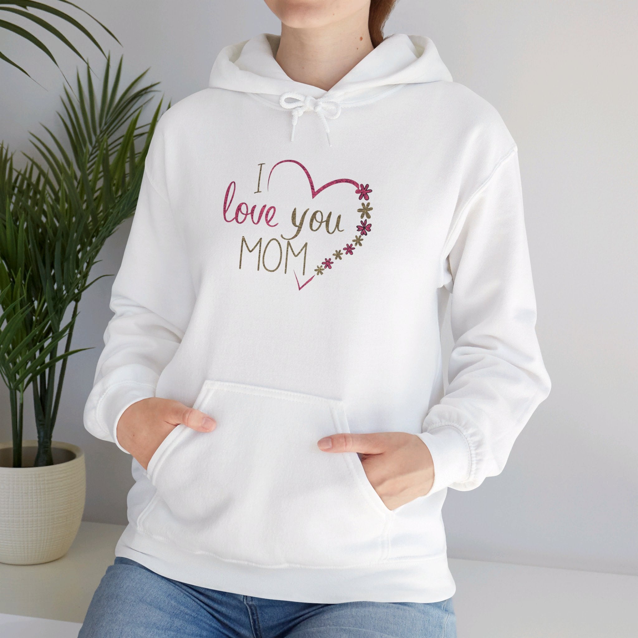 Mom, Happy Mother's Day Unisex Heavy Blend™ Hooded Sweatshirt