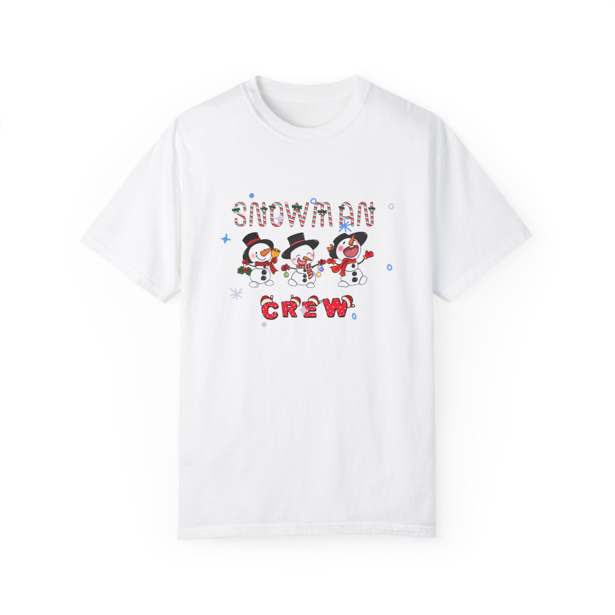 Snowman Crew Unisex Garment-Dyed T-shirt