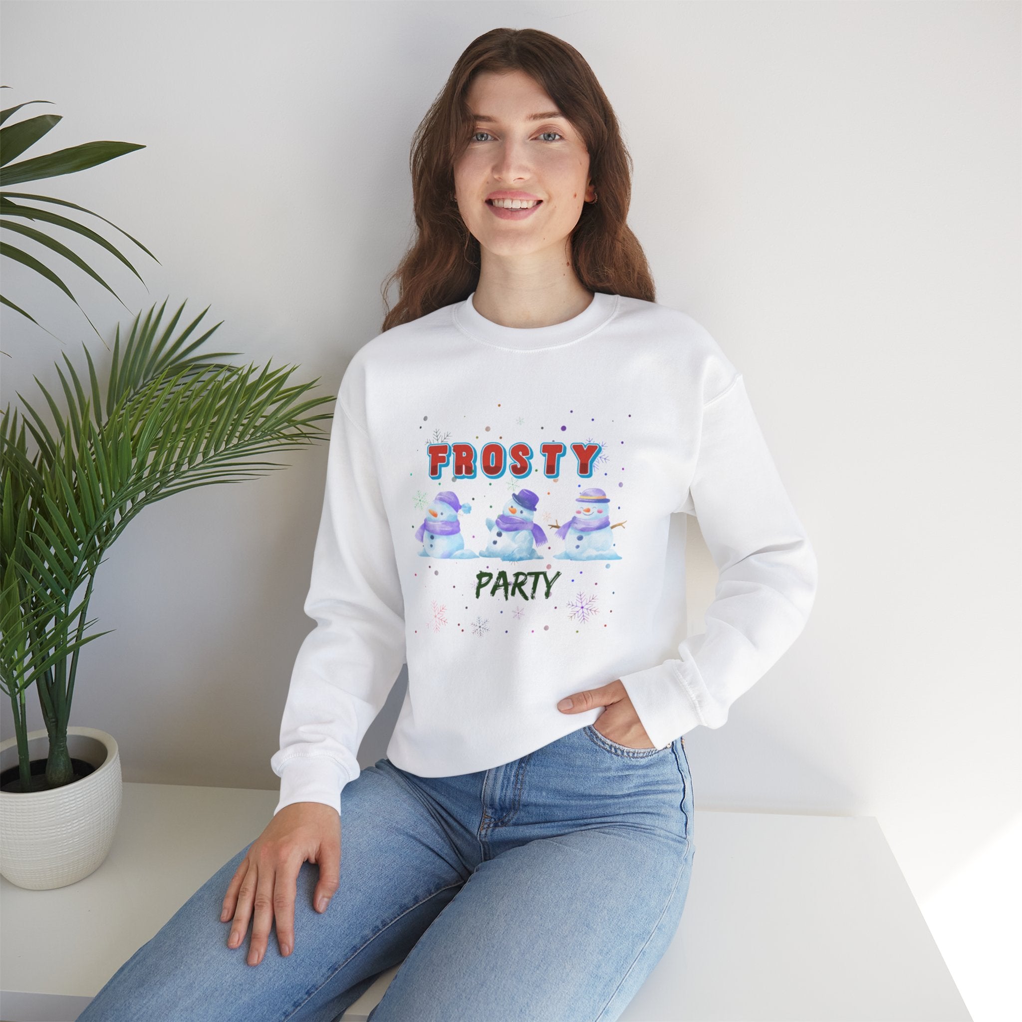 Frosty Party Unisex Heavy Blend™ Crewneck Sweatshirt