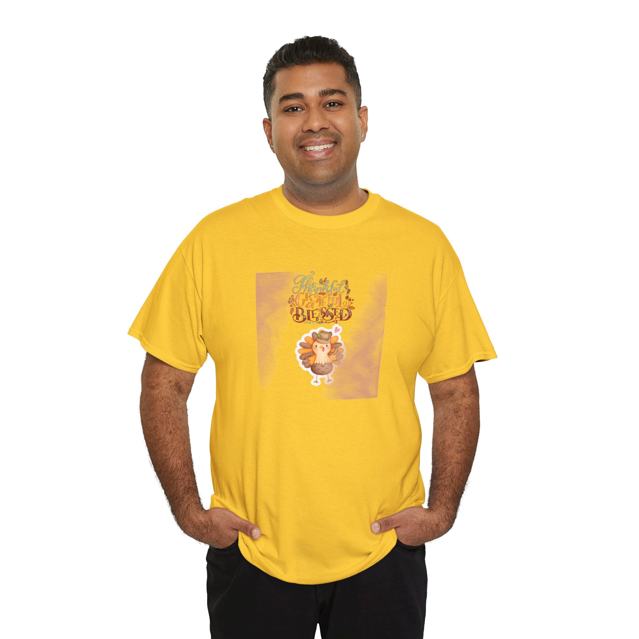Thankful Grateful Blessed Unisex Heavy Cotton Tee