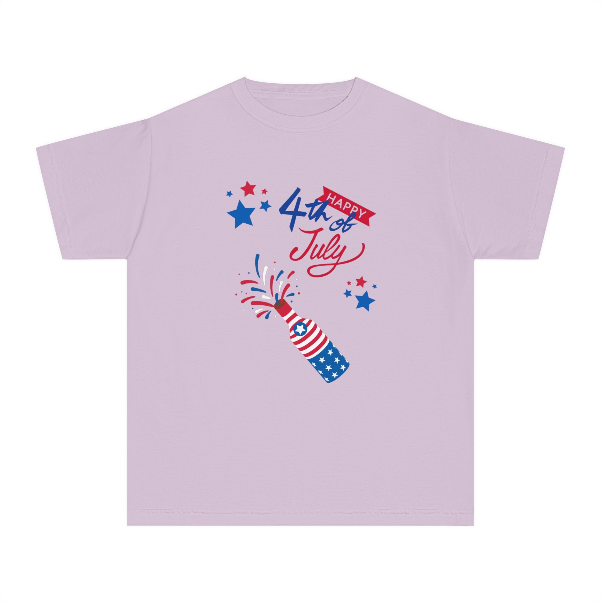 Happy 4th Of July Celebration Youth Midweight Tee