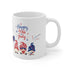 Happy 4th Of July Gnome Ceramic Mug 11oz