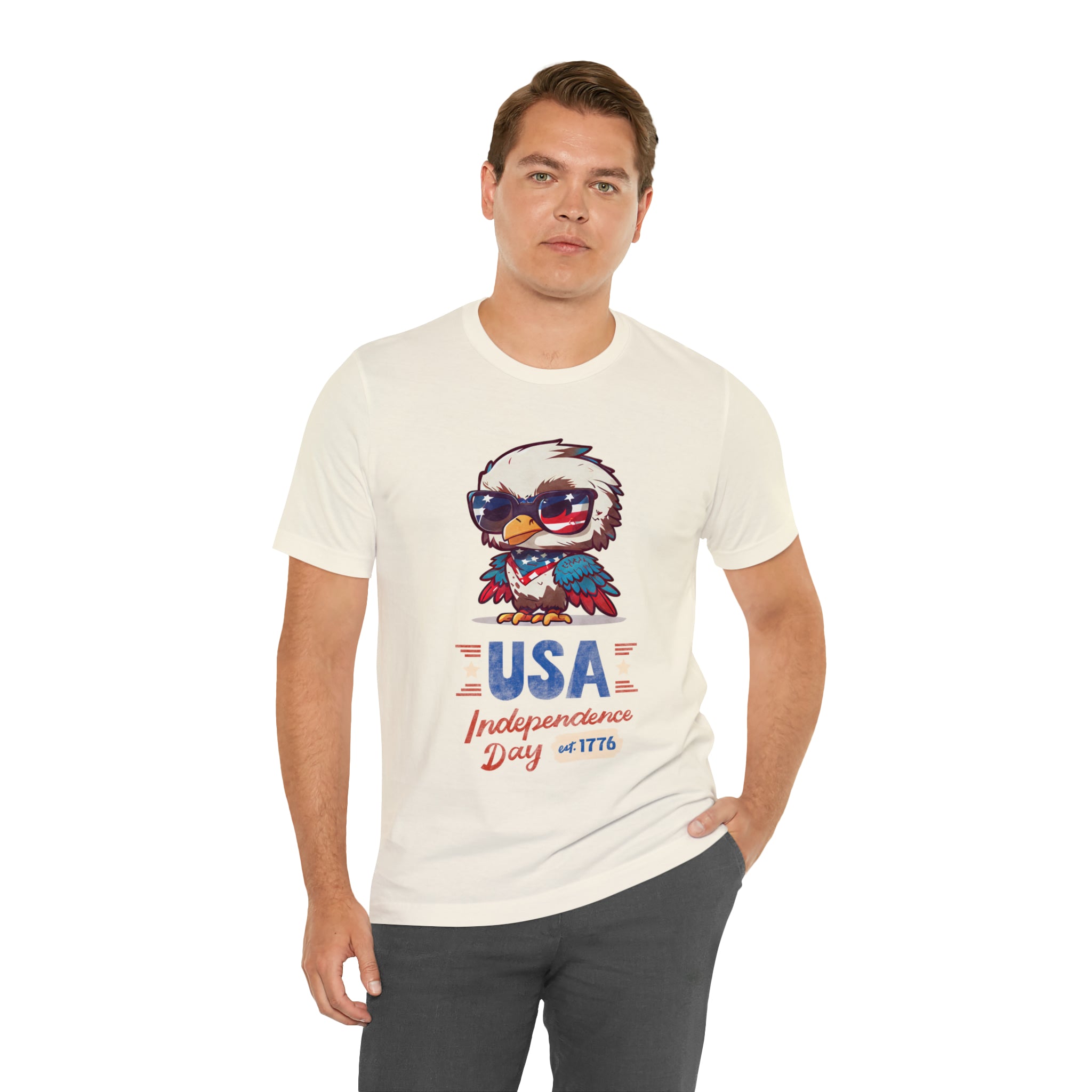 USA Independence Day Unisex Jersey Short Sleeve Tee