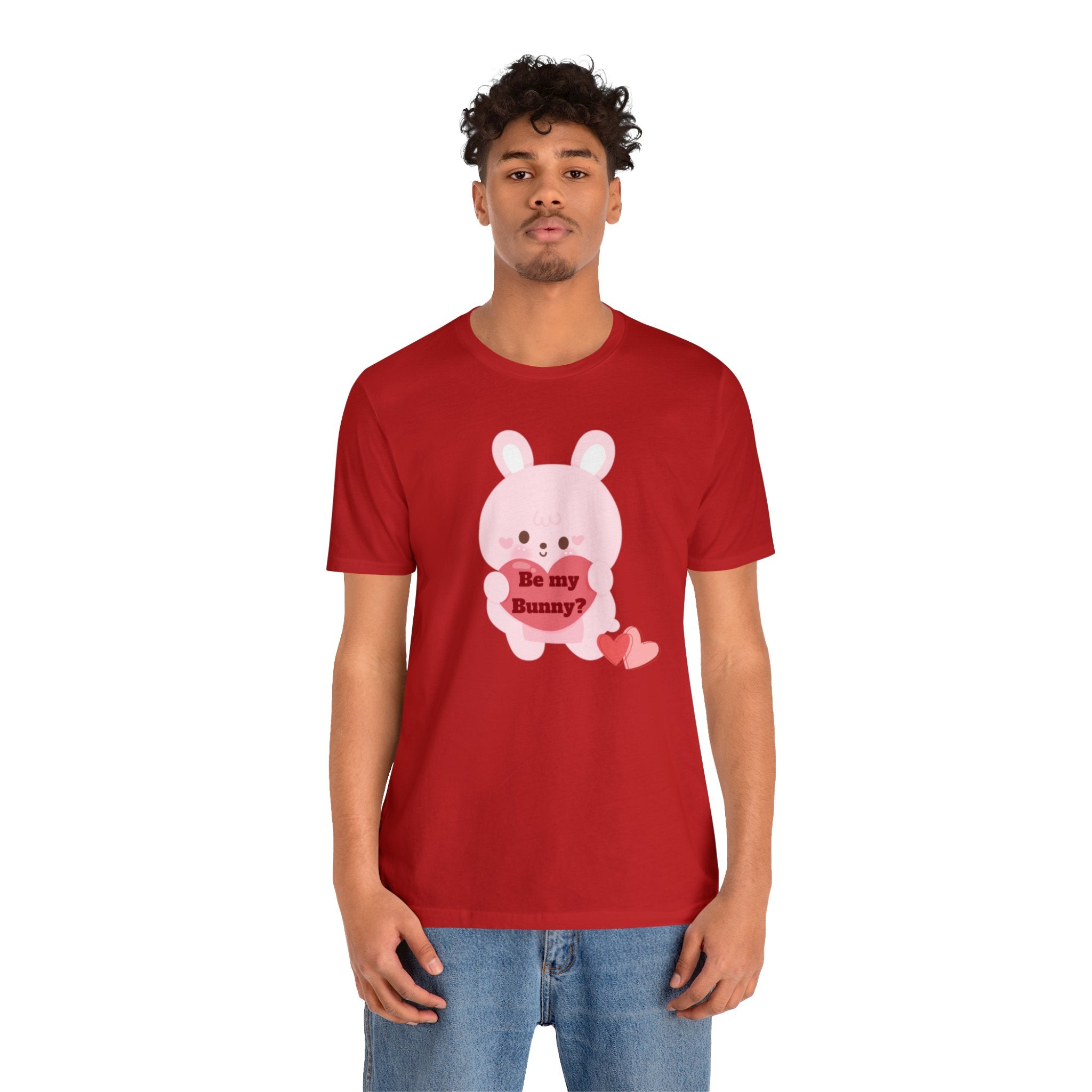 V-Day BunnyUnisex Jersey Short Sleeve Tee