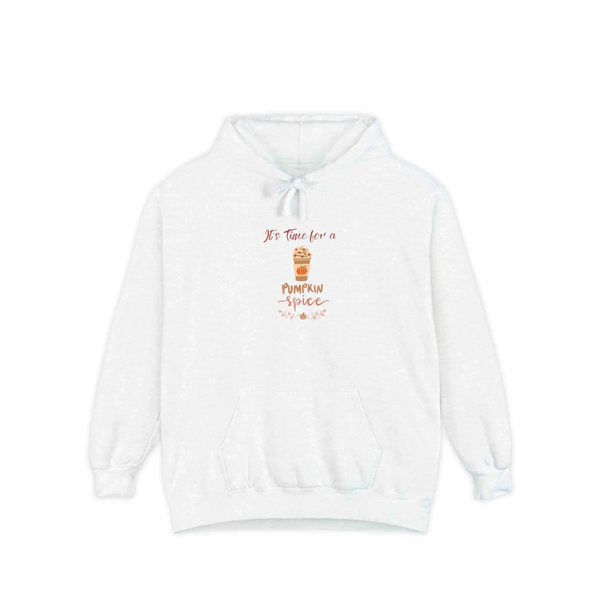 It's Time For A Pumpkin Spice Unisex Garment-Dyed Hoodie