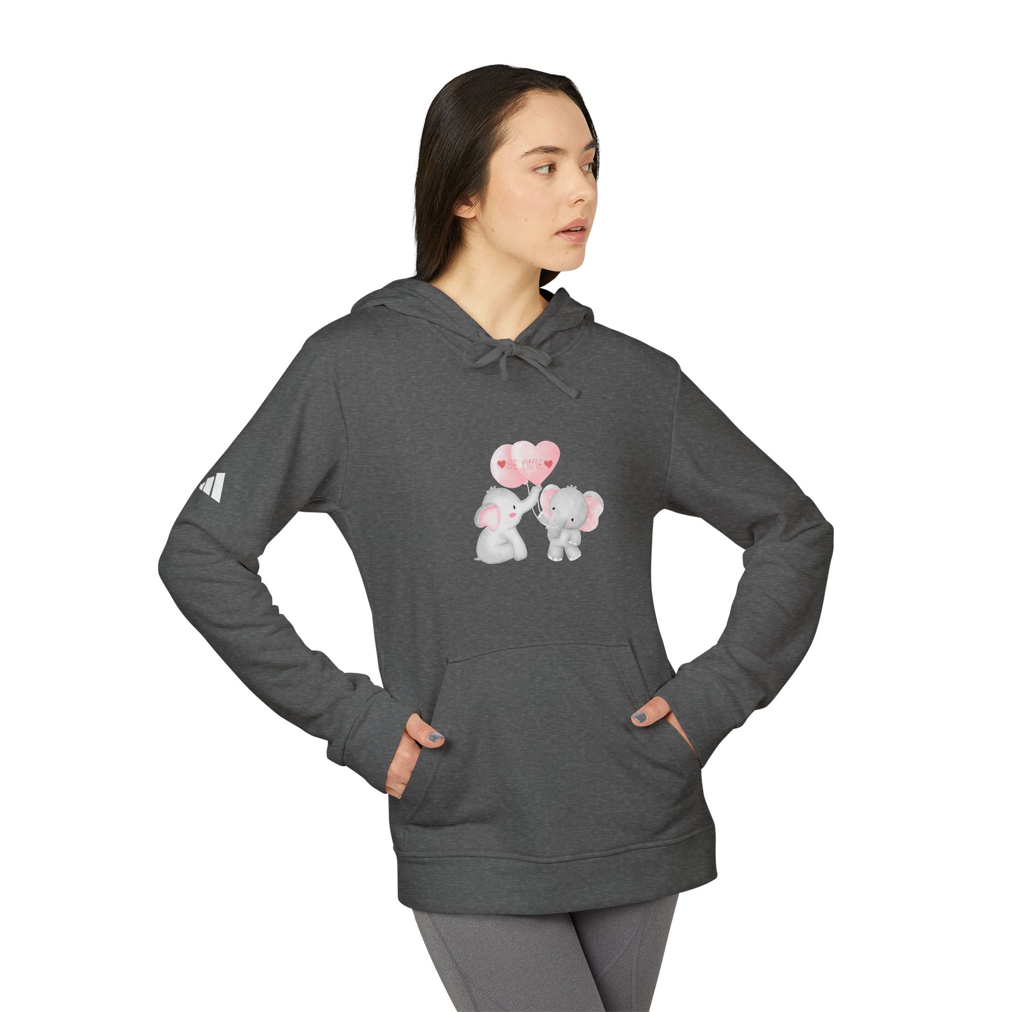 Be Mine Love Adidas Unisex Fleece Hoodie