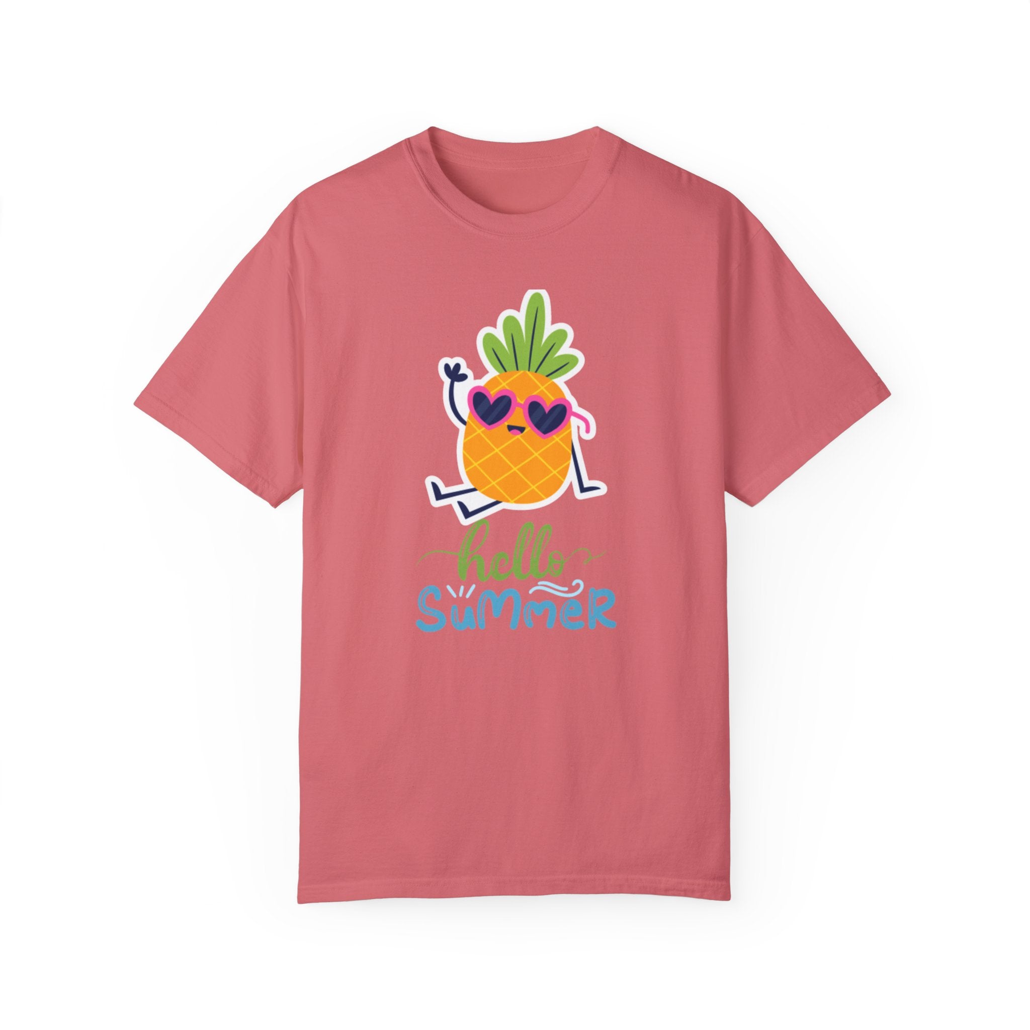 Hello Summer Fun Unisex Garment-Dyed T-shirt