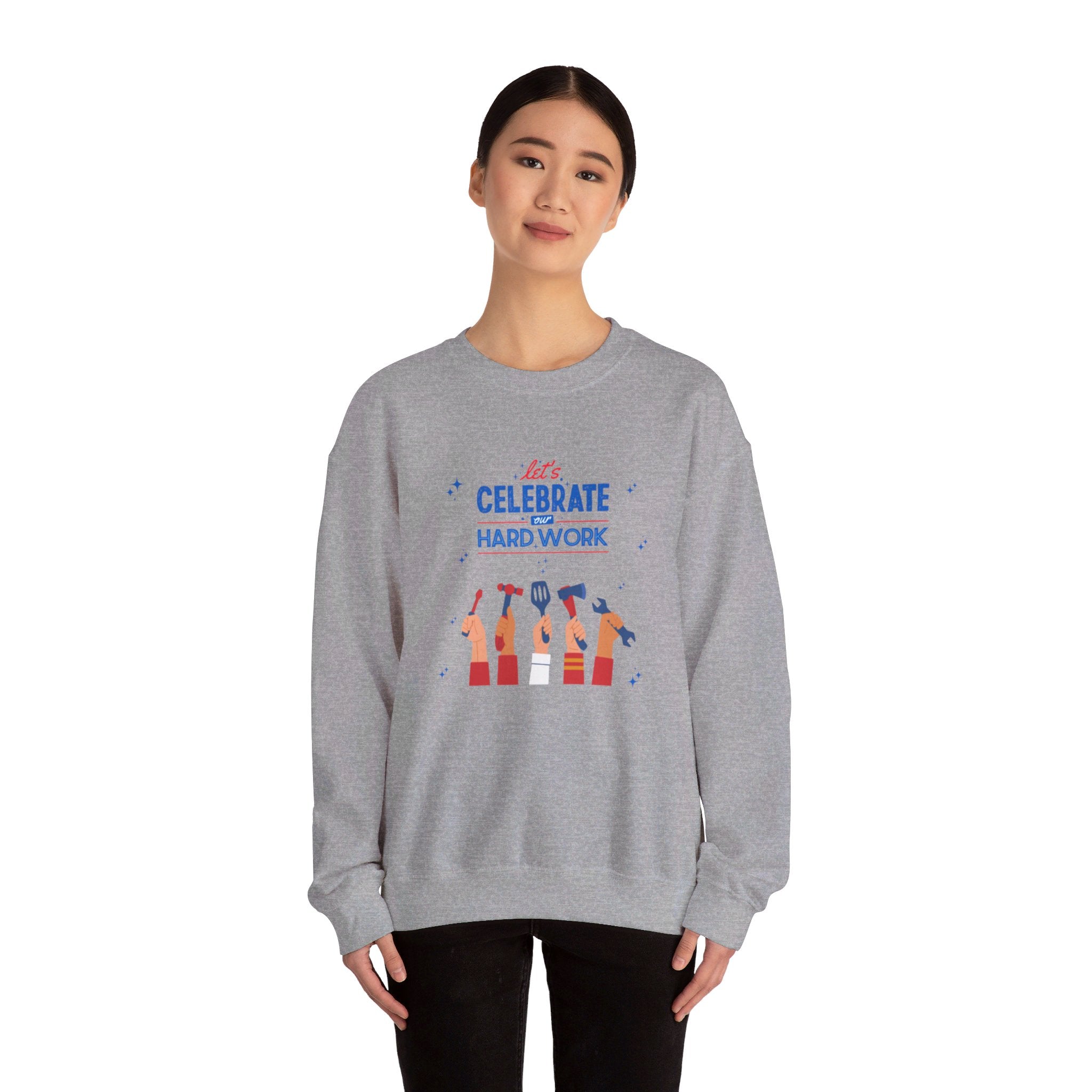 Let's Celebrate Our Hard Work Unisex Heavy Blend™ Crewneck Sweatshirt